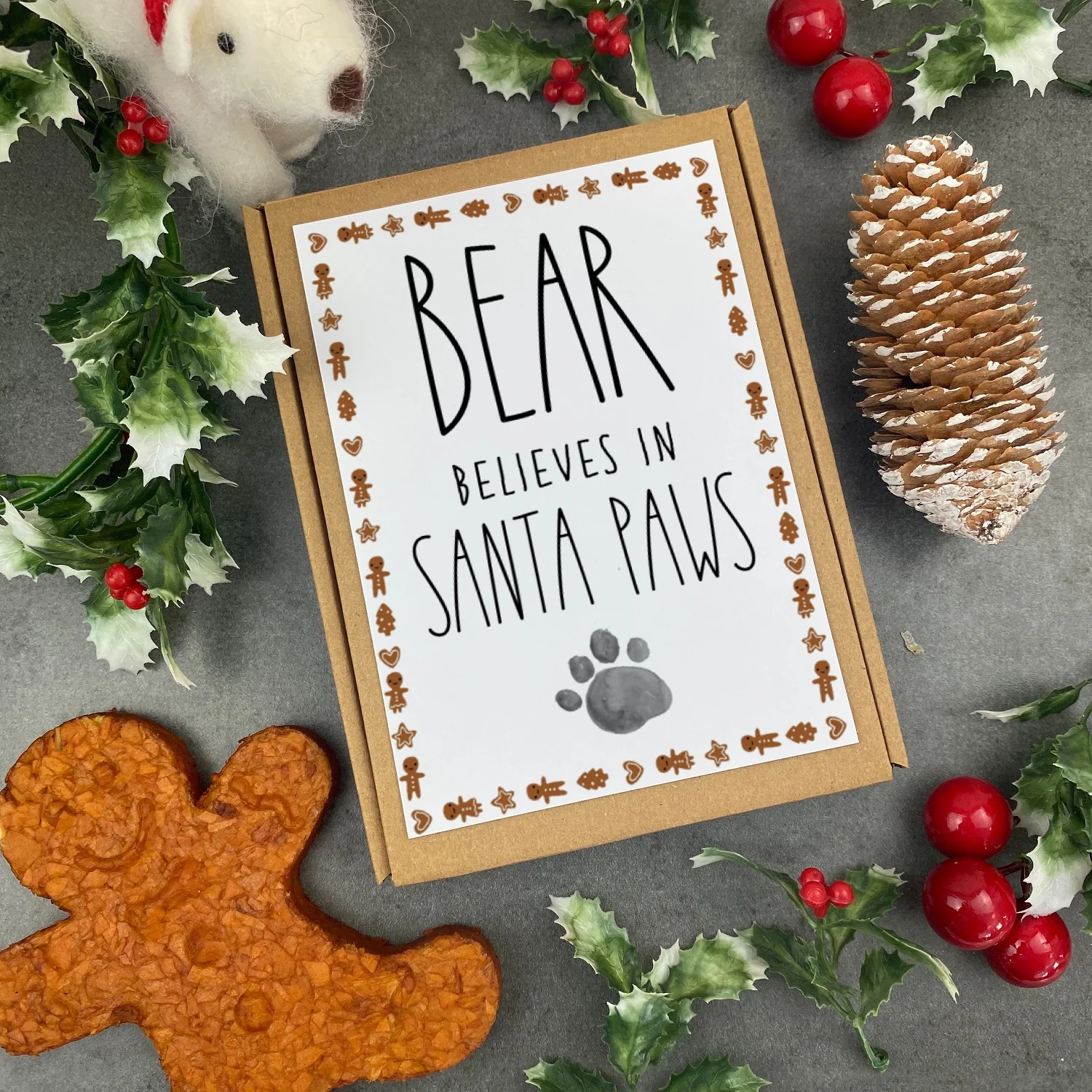 Dog Christmas Treat - 'Gingerbread' Man - Image 2