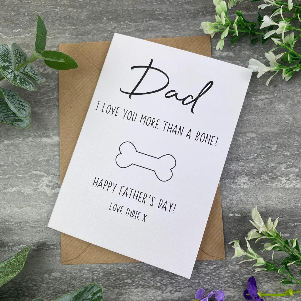 Dog Dad Bone Card - Image 3