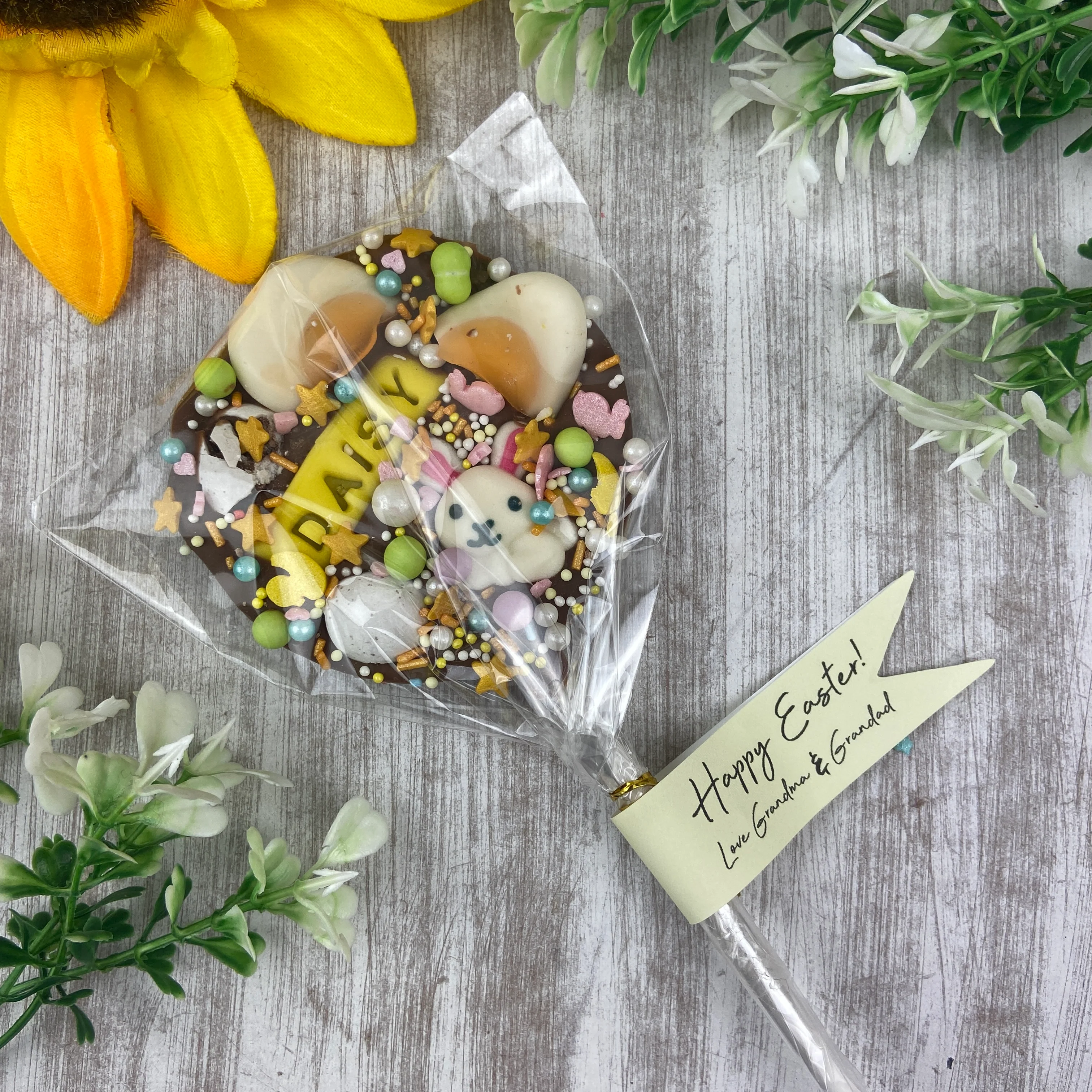 Easter Personalised Belgian Chocolate Lollipop - Image 7