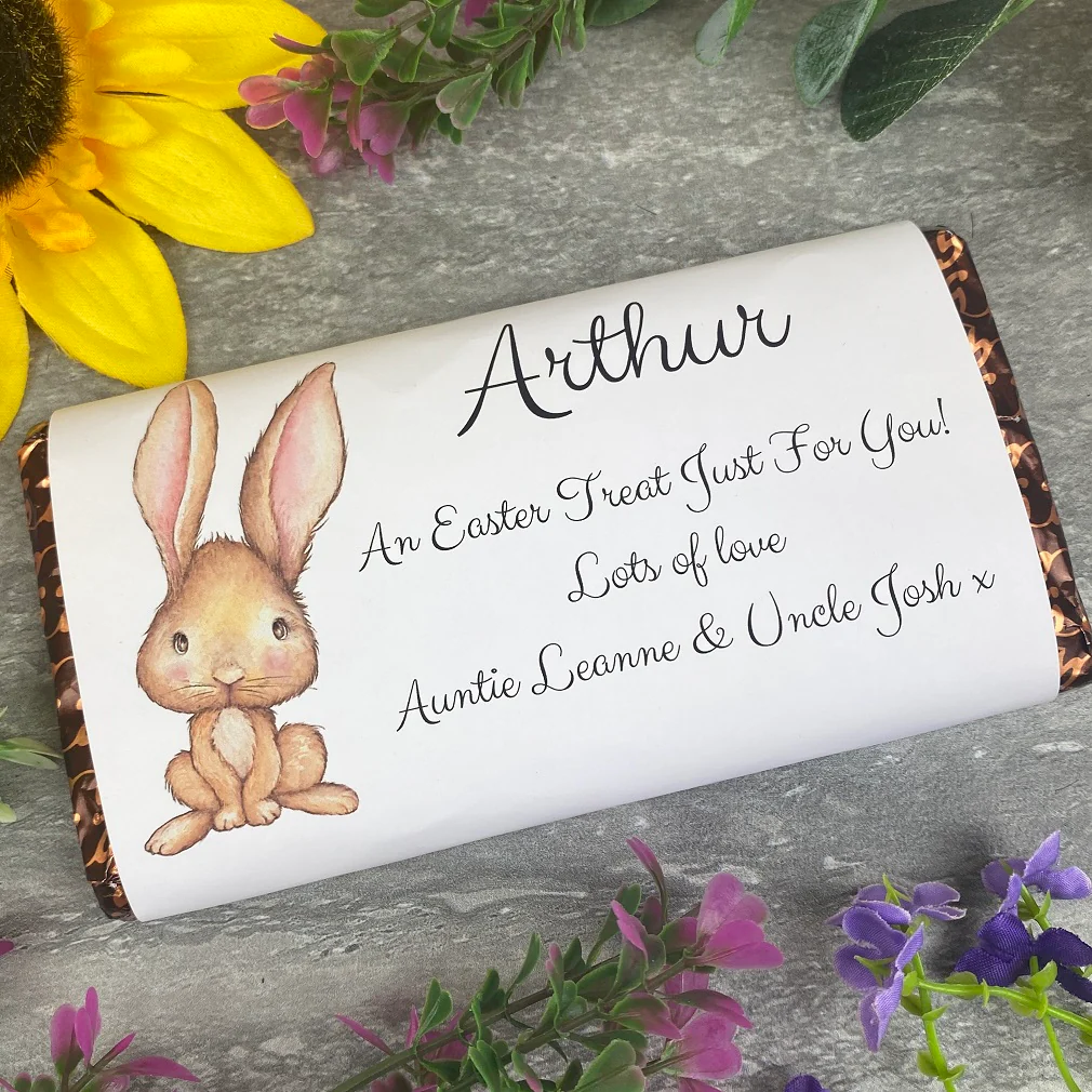 Easter Rabbit Personalised Chocolate Bar - Image 11