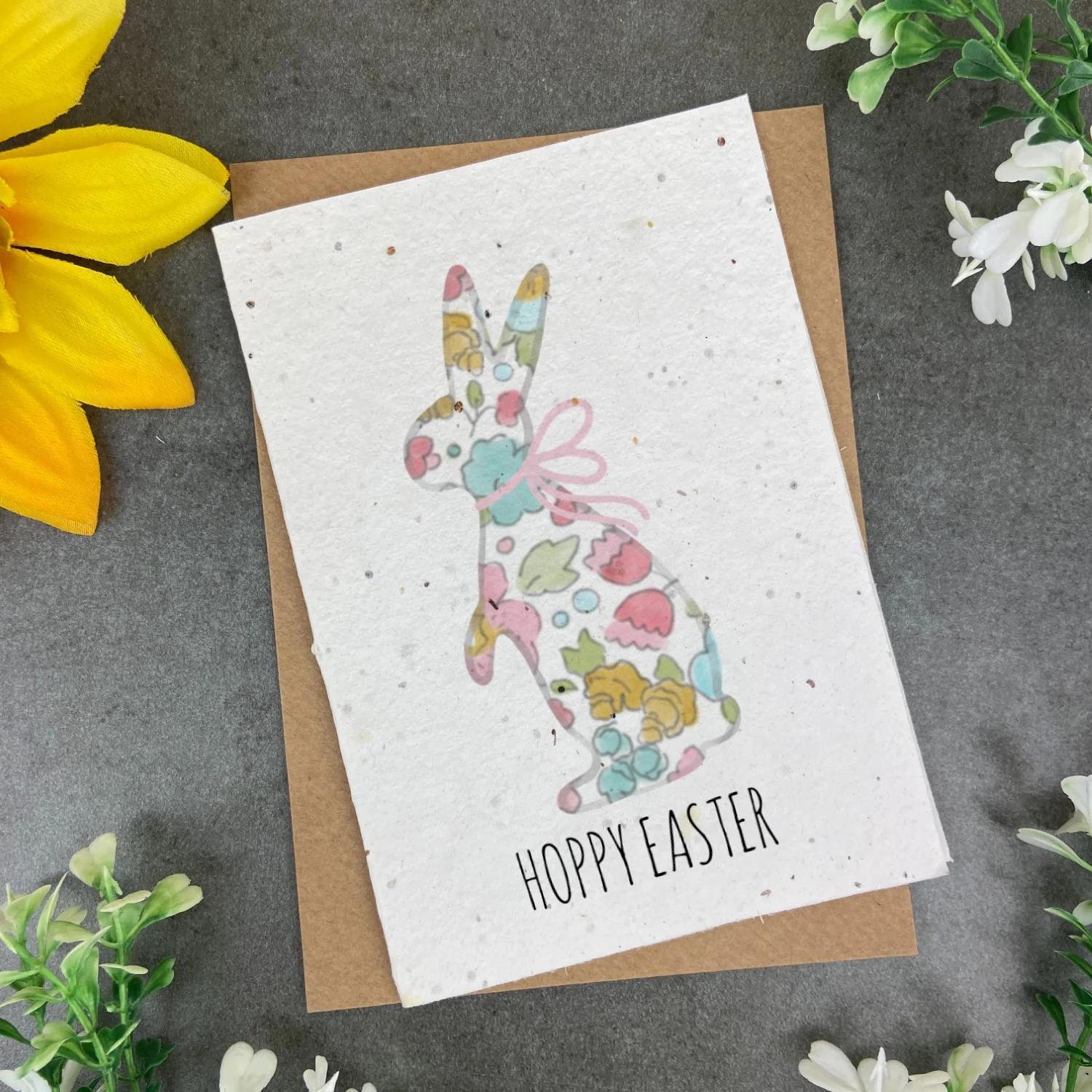 Easter Watercolour Rabbit Plantable Seed Card