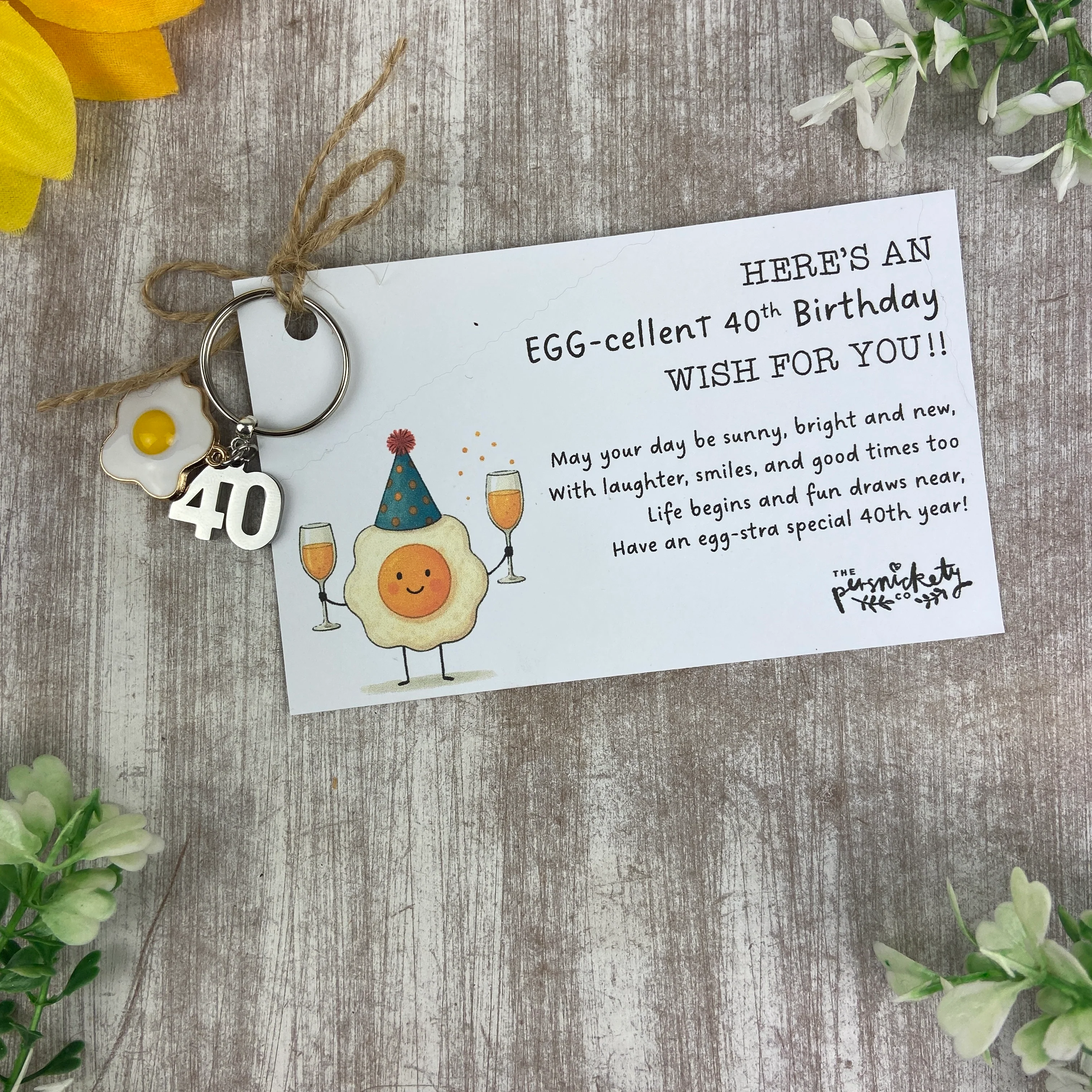 Egg-cellent Birthday Keyring - 18th, 21st, 30th, 40th, 50th - Image 5