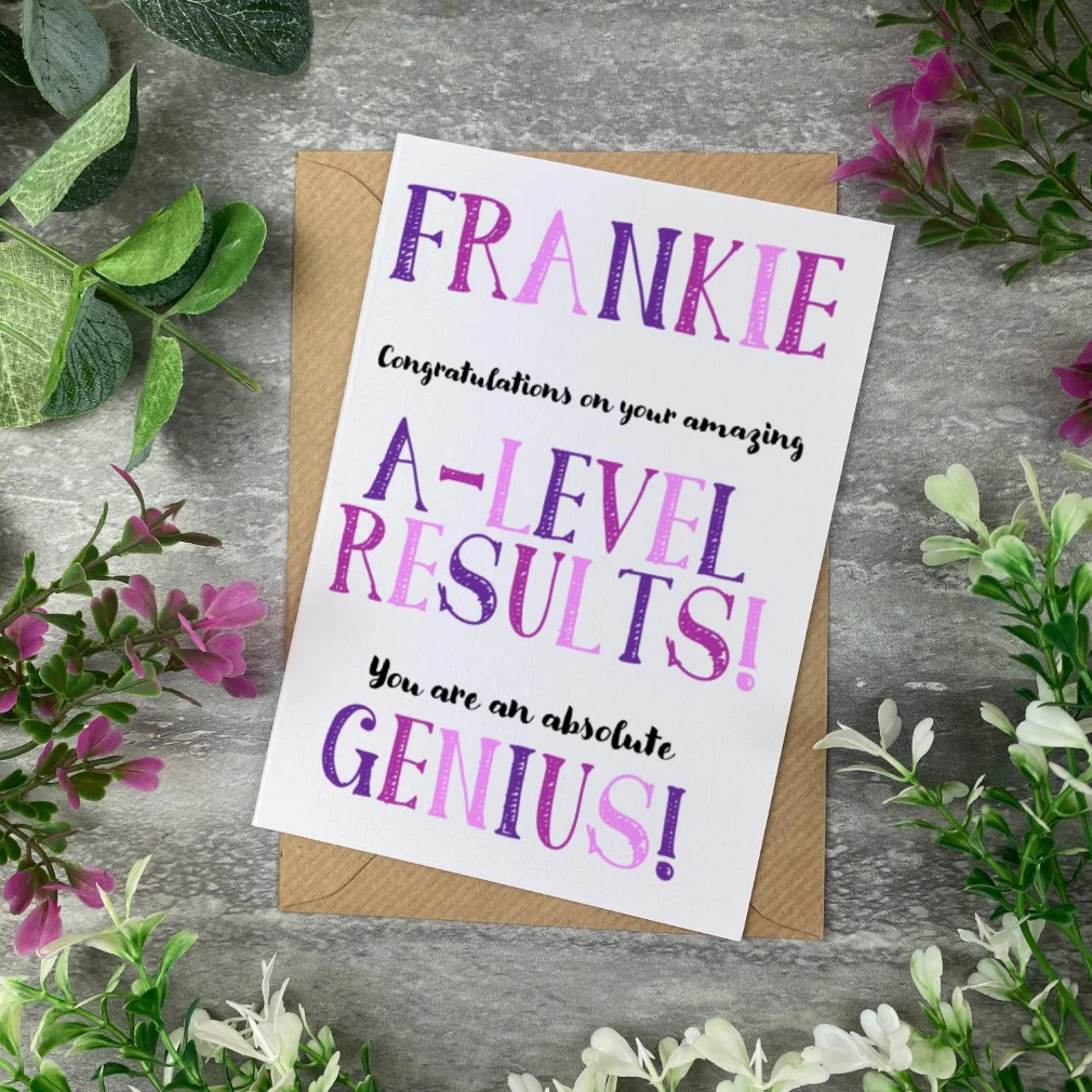 Exam Congratulations Card - A Level