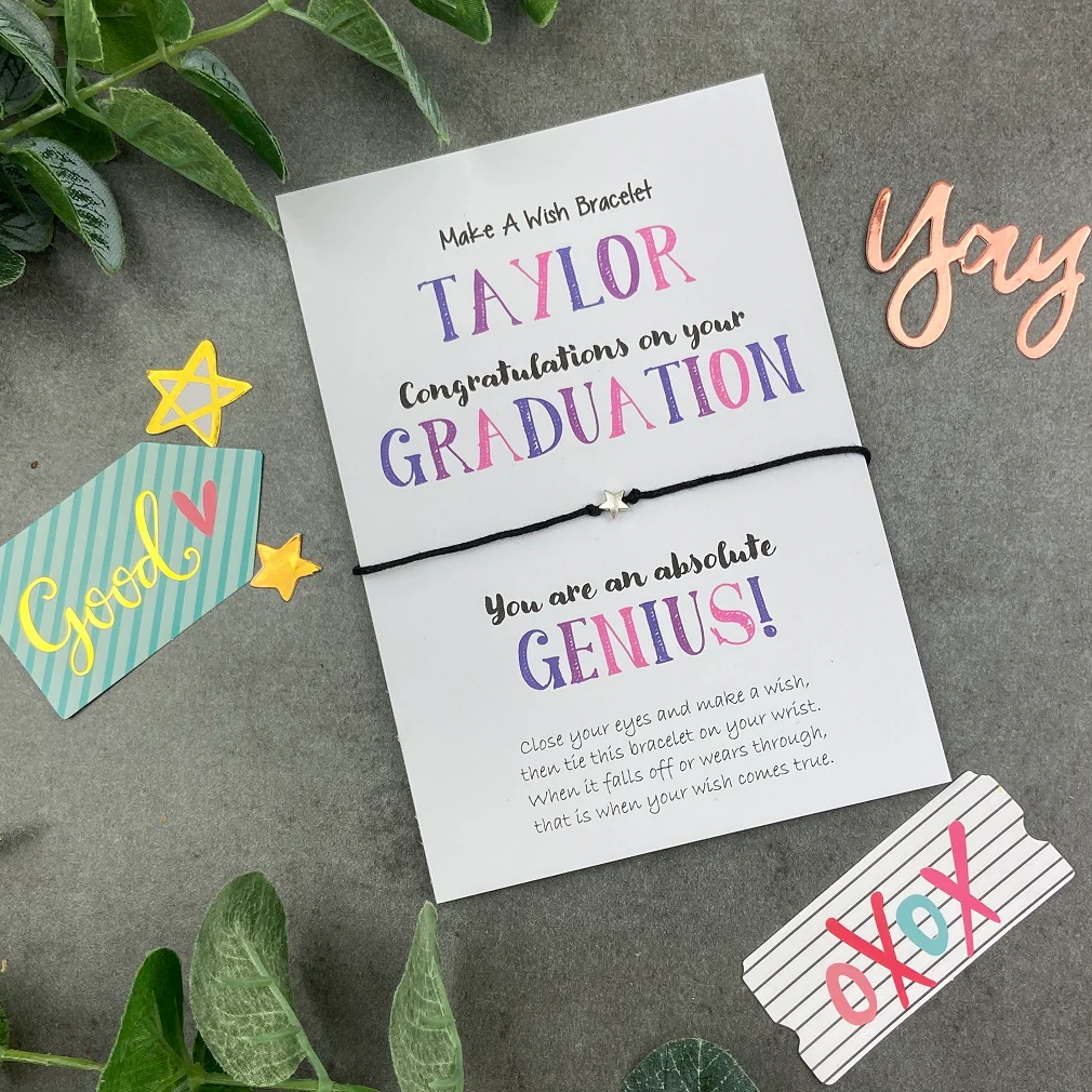 Exam Congratulations - Graduation Star Wish Bracelet - Image 3