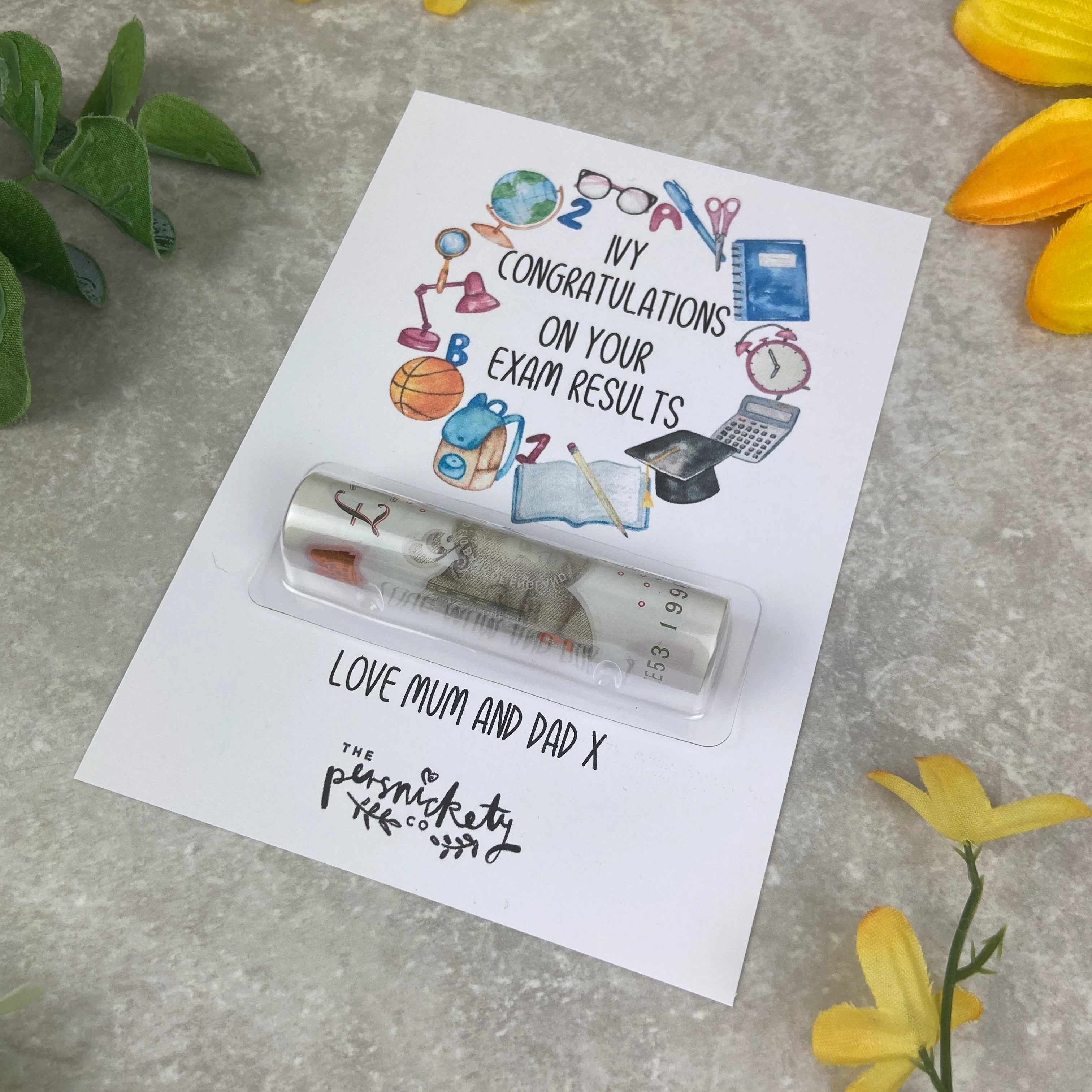Exam Gift, GCSE gift, A level Gift, Gift card, Congratulations Gift, Money Card Holder, Personalised Gift, Cash Holder, Cash Gift Surprise - Image 7