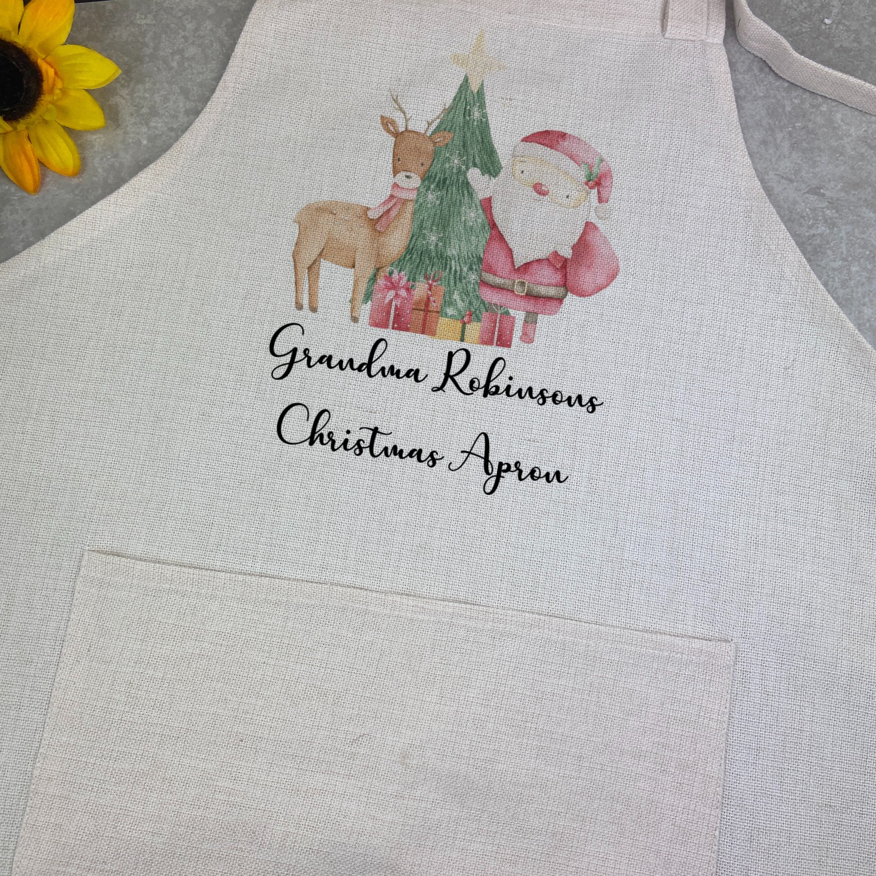 Father Christmas Personalised Apron - Image 3