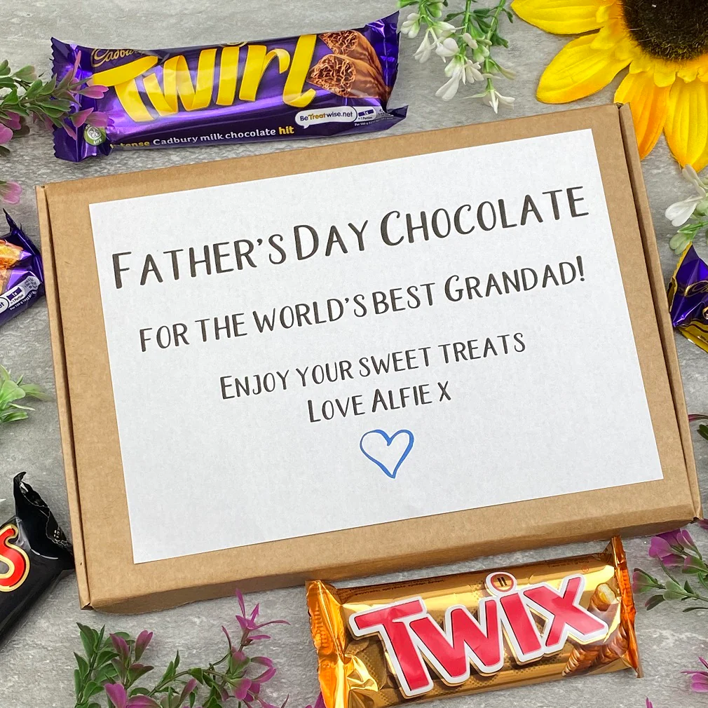 Father's Day Chocolate For The Worlds Best Grandad/Dad