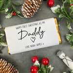 First Christmas As My Daddy - Personalised Chocolate Bar - Image 7
