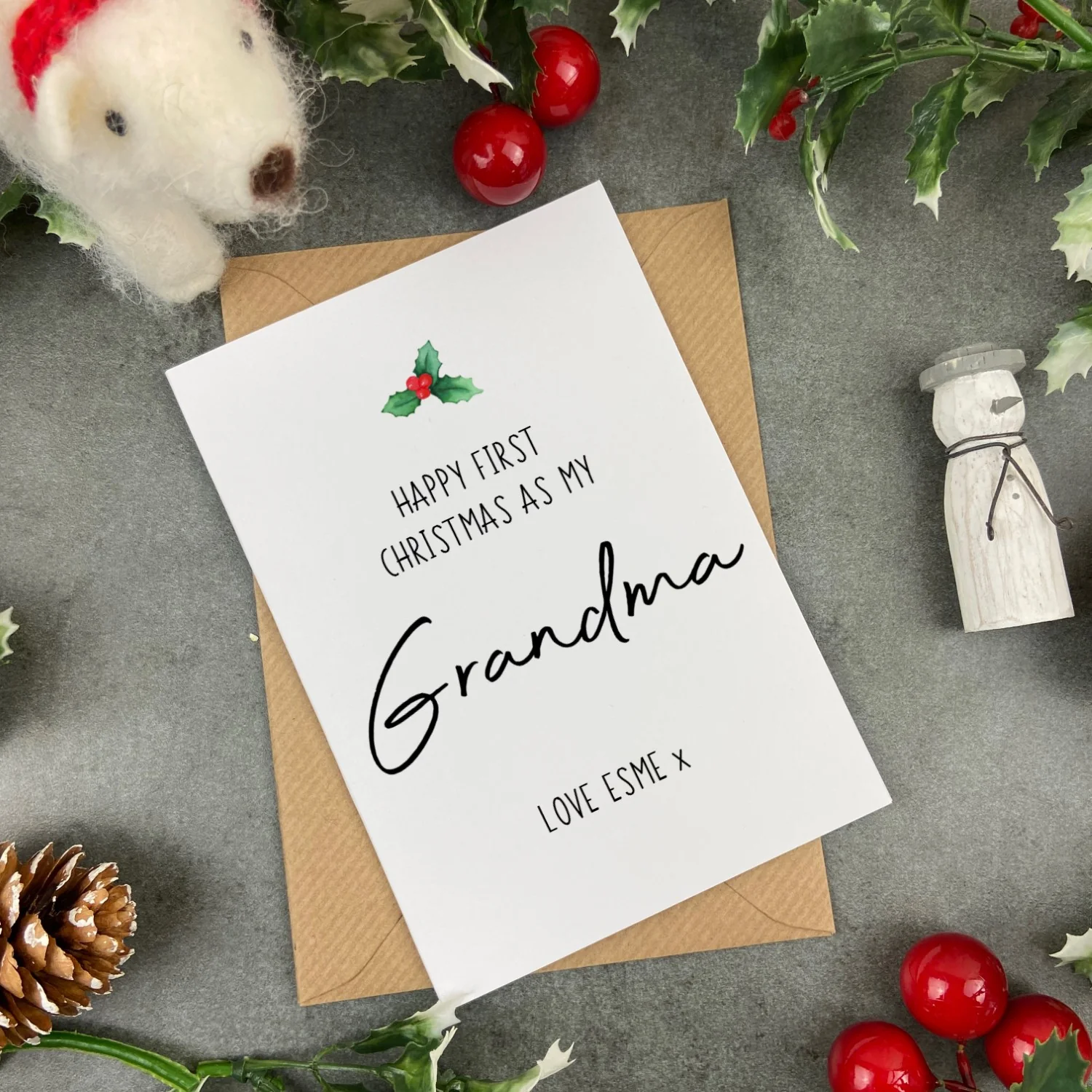 First Christmas As My Grandma Card - Image 4