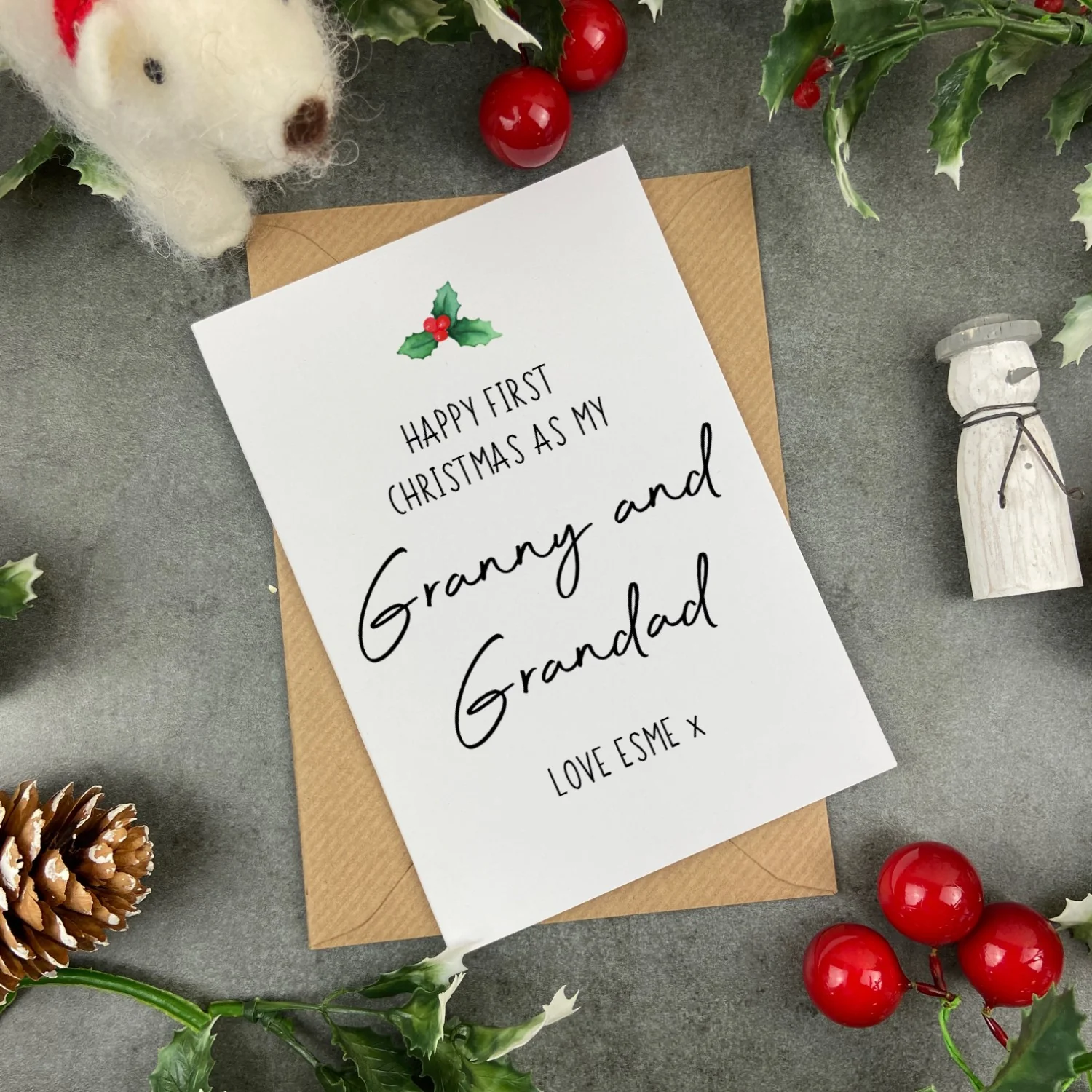 First Christmas As My Granny and Grandad Card - Image 2