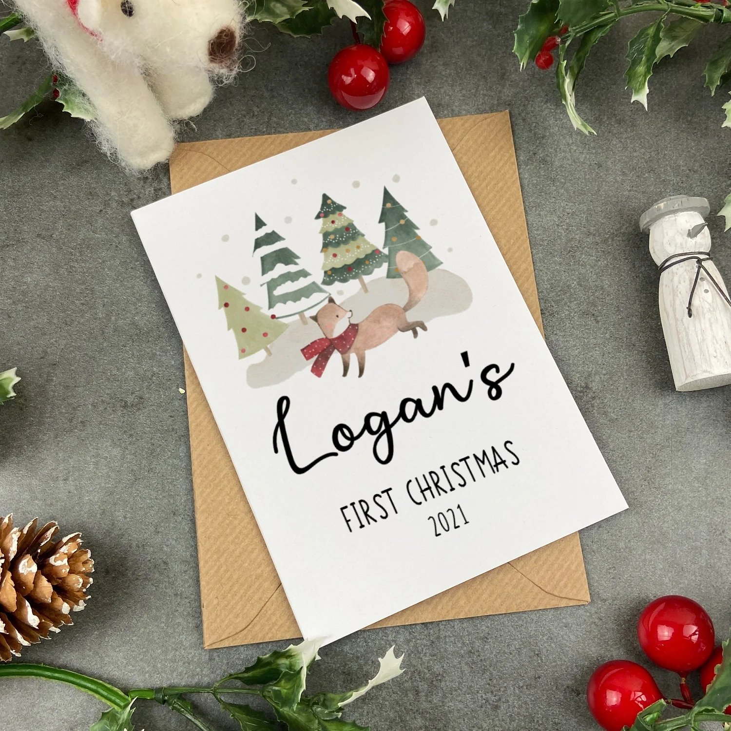 First Christmas Card - Fox - Image 6