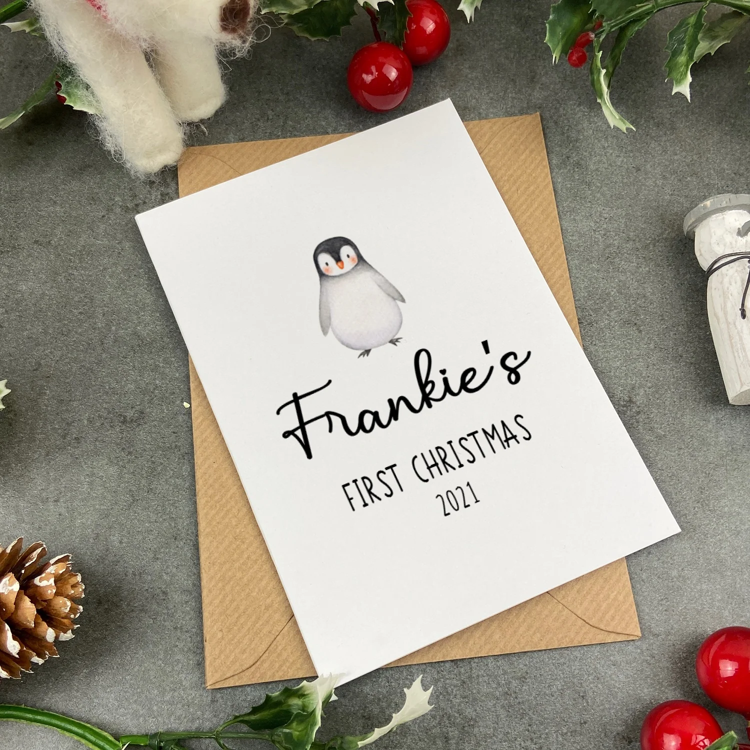 First Christmas Card - Penguin - Image 5