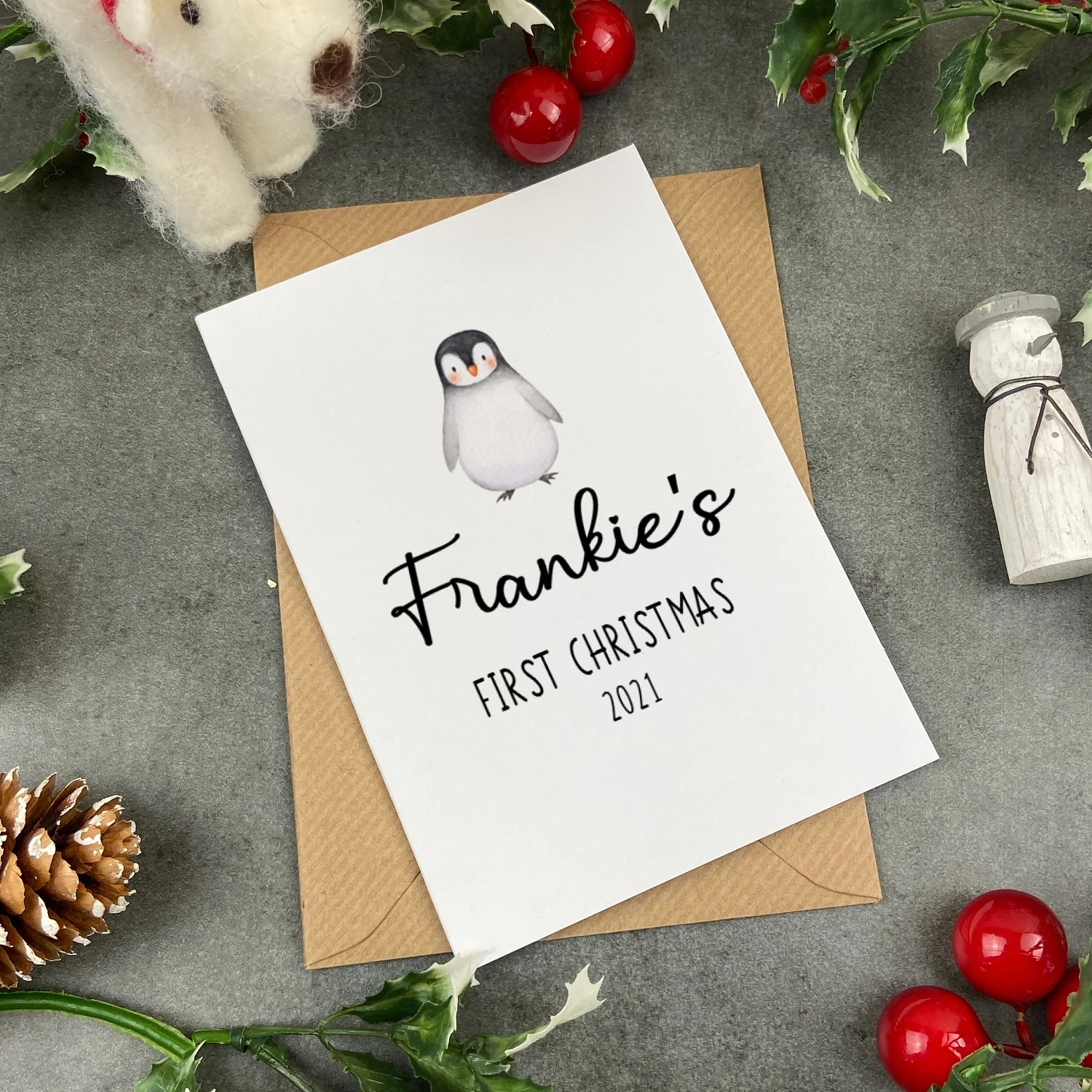 First Christmas Card - Penguin - Image 6