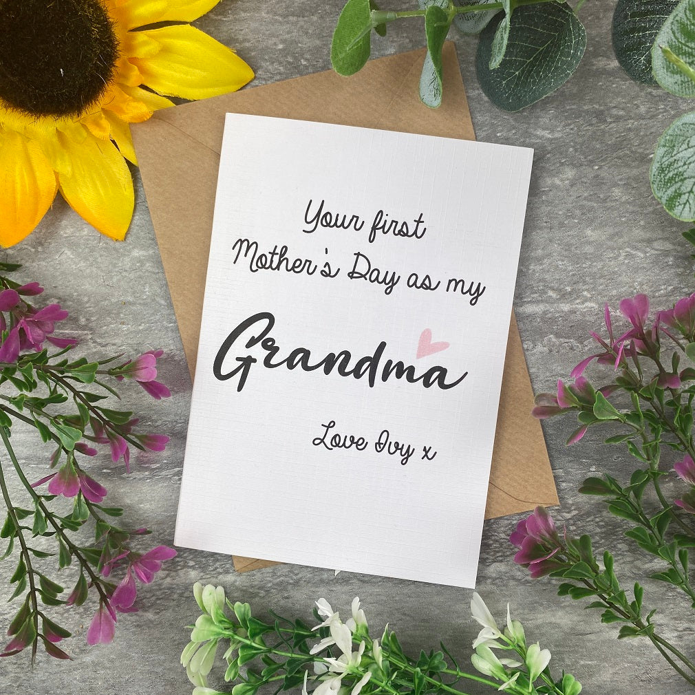 First Mother's Day Personalised Grandma Card