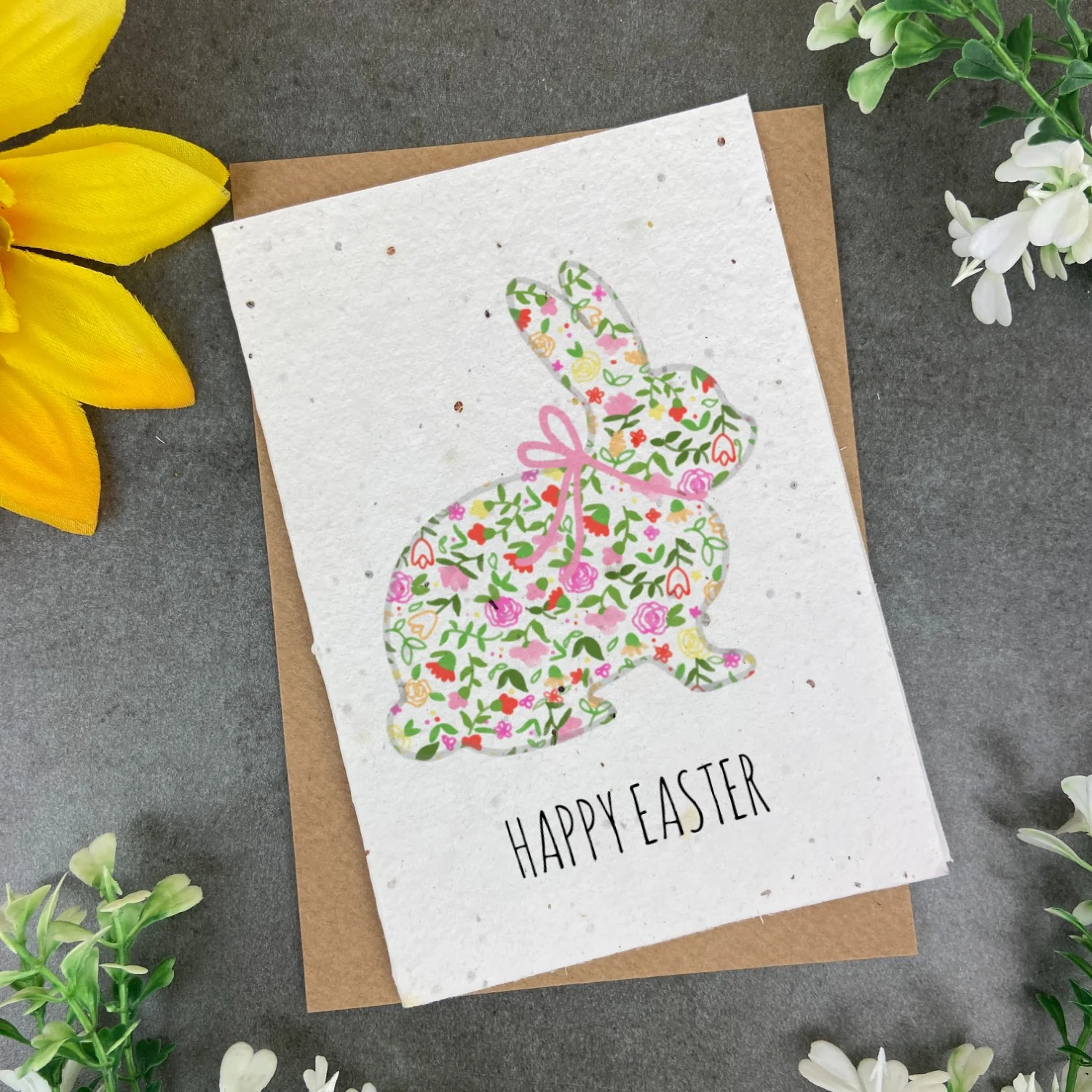 Floral Bunny Plantable Seed Card