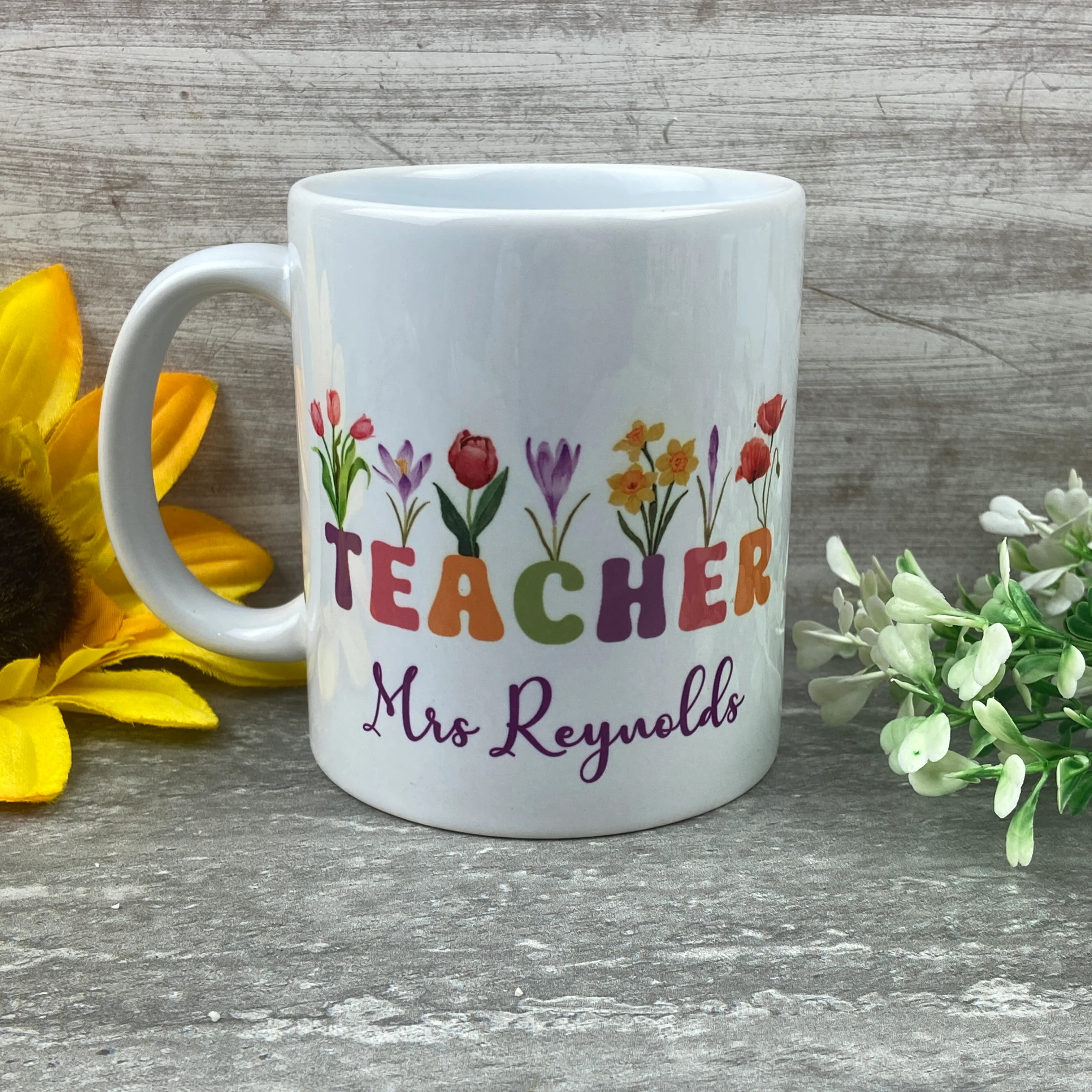 Floral Teacher Mug - Image 5