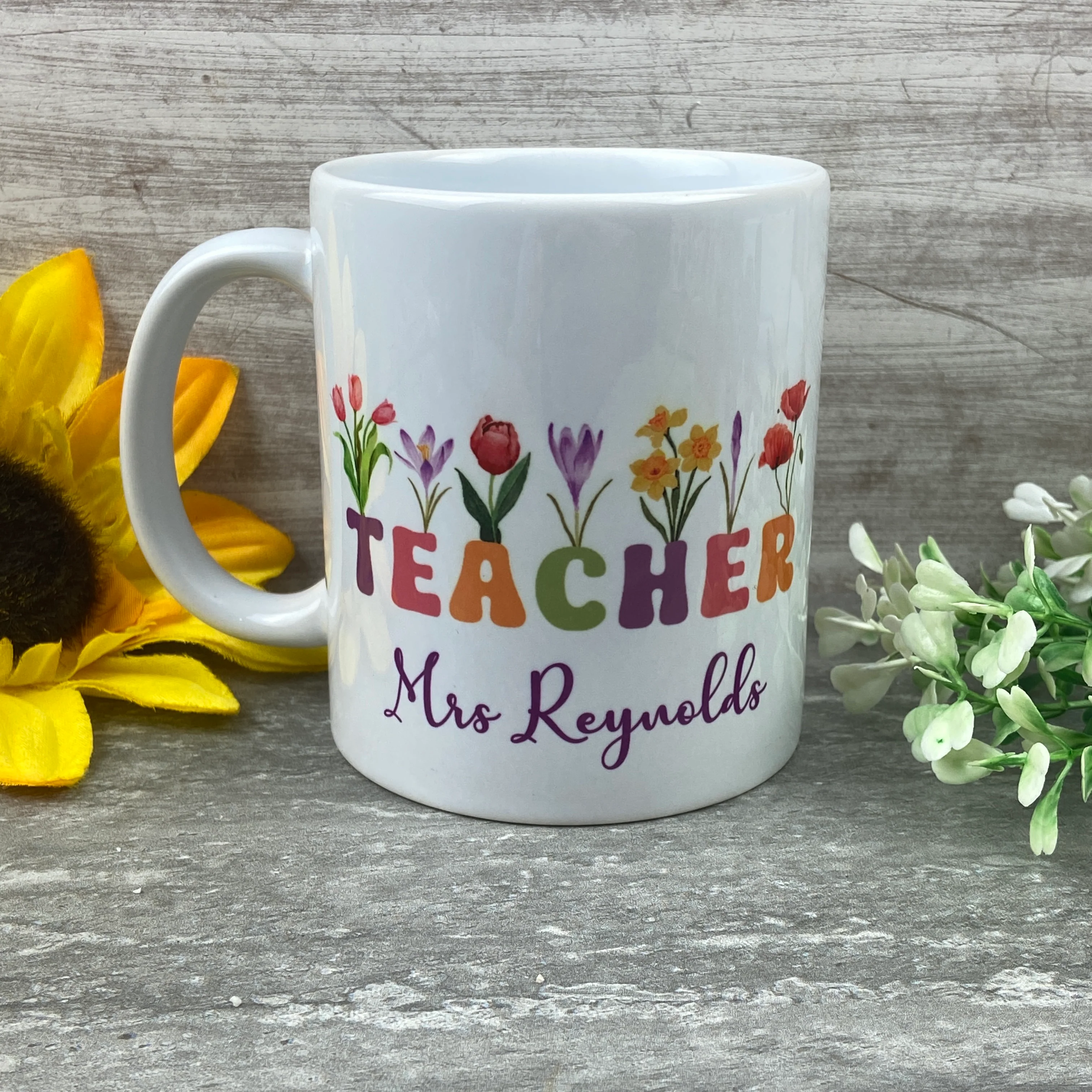 Floral Teacher Mug - Image 9