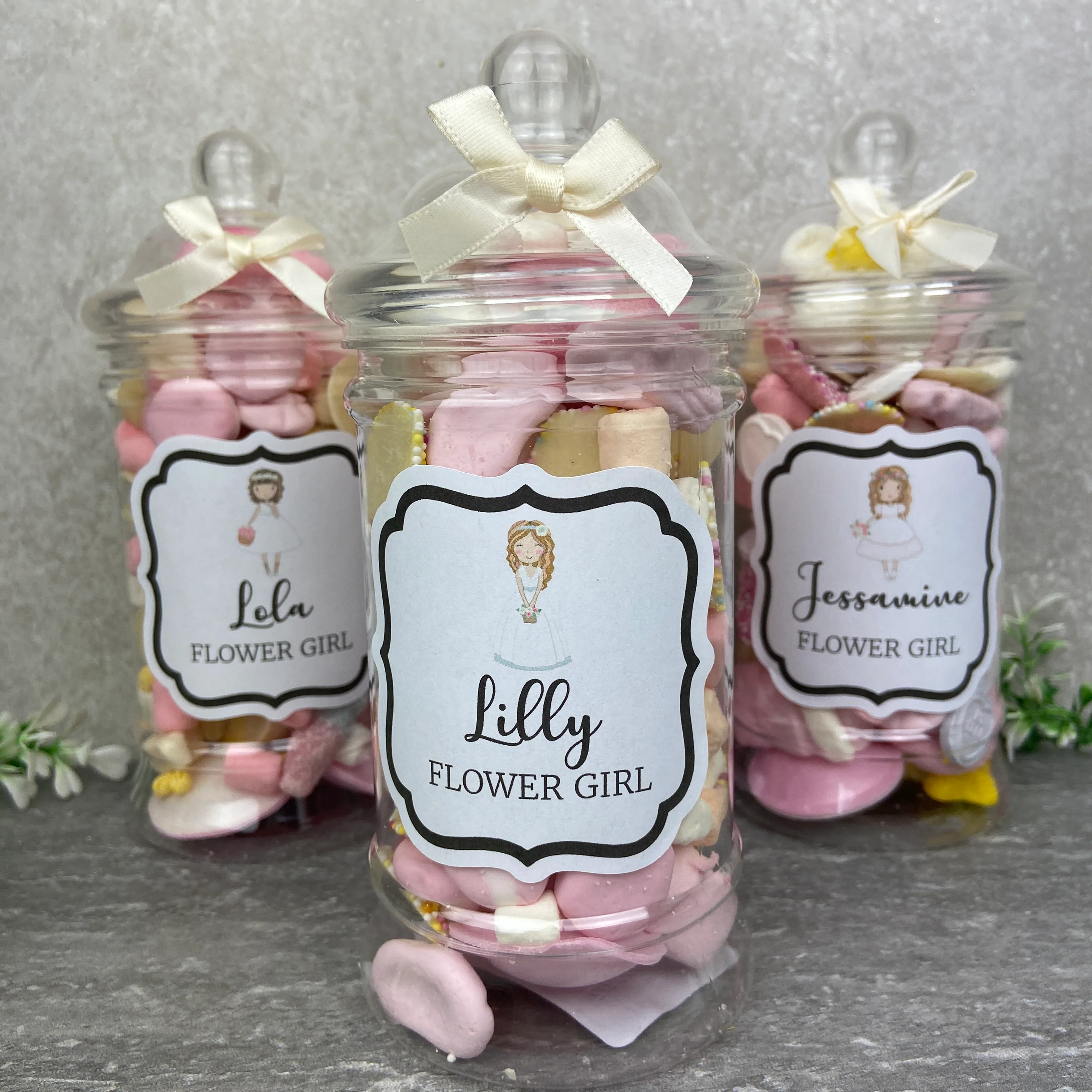 Flower Girl Personalised Sweet Jar - Image 6