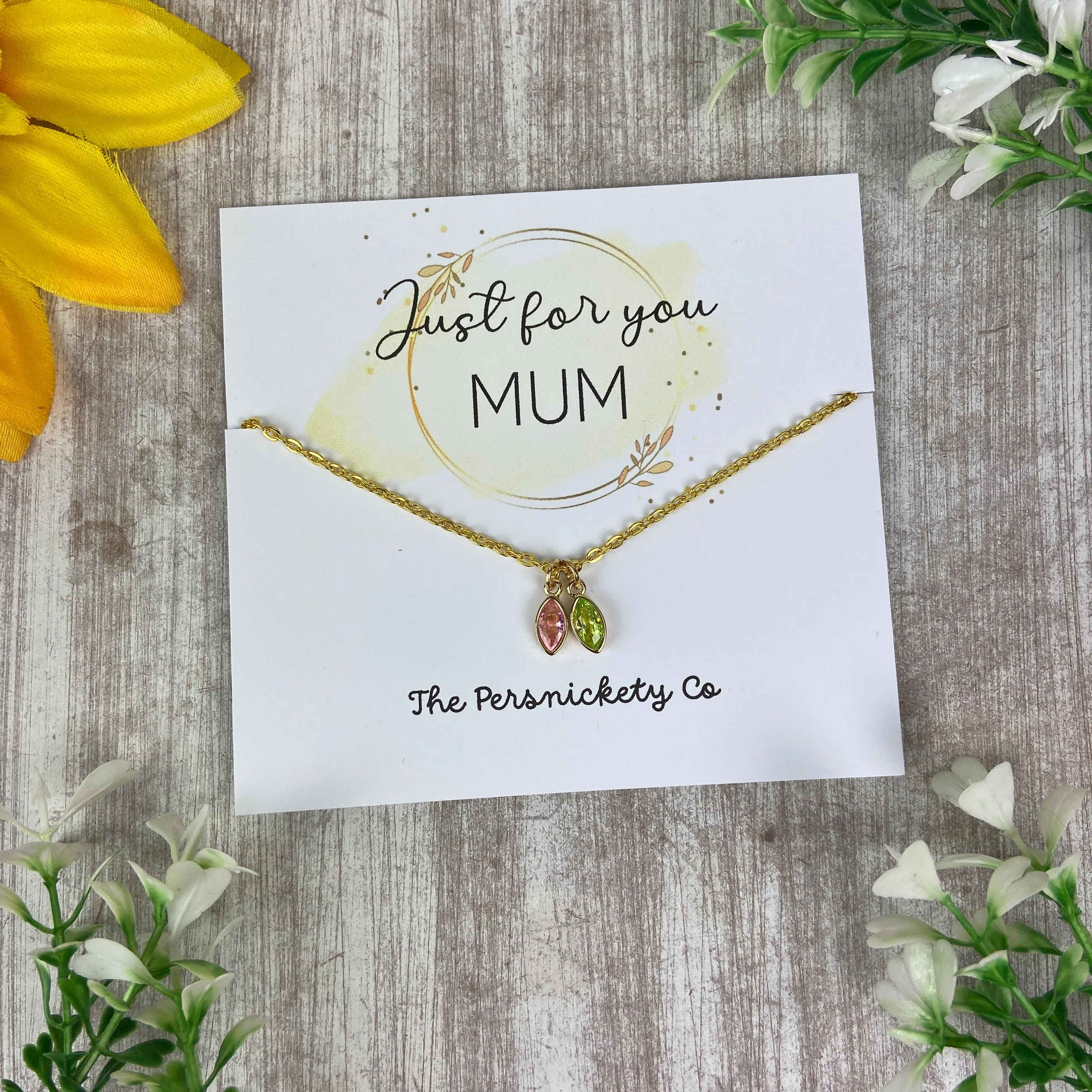 Just For You Mum - Birthstone Necklace