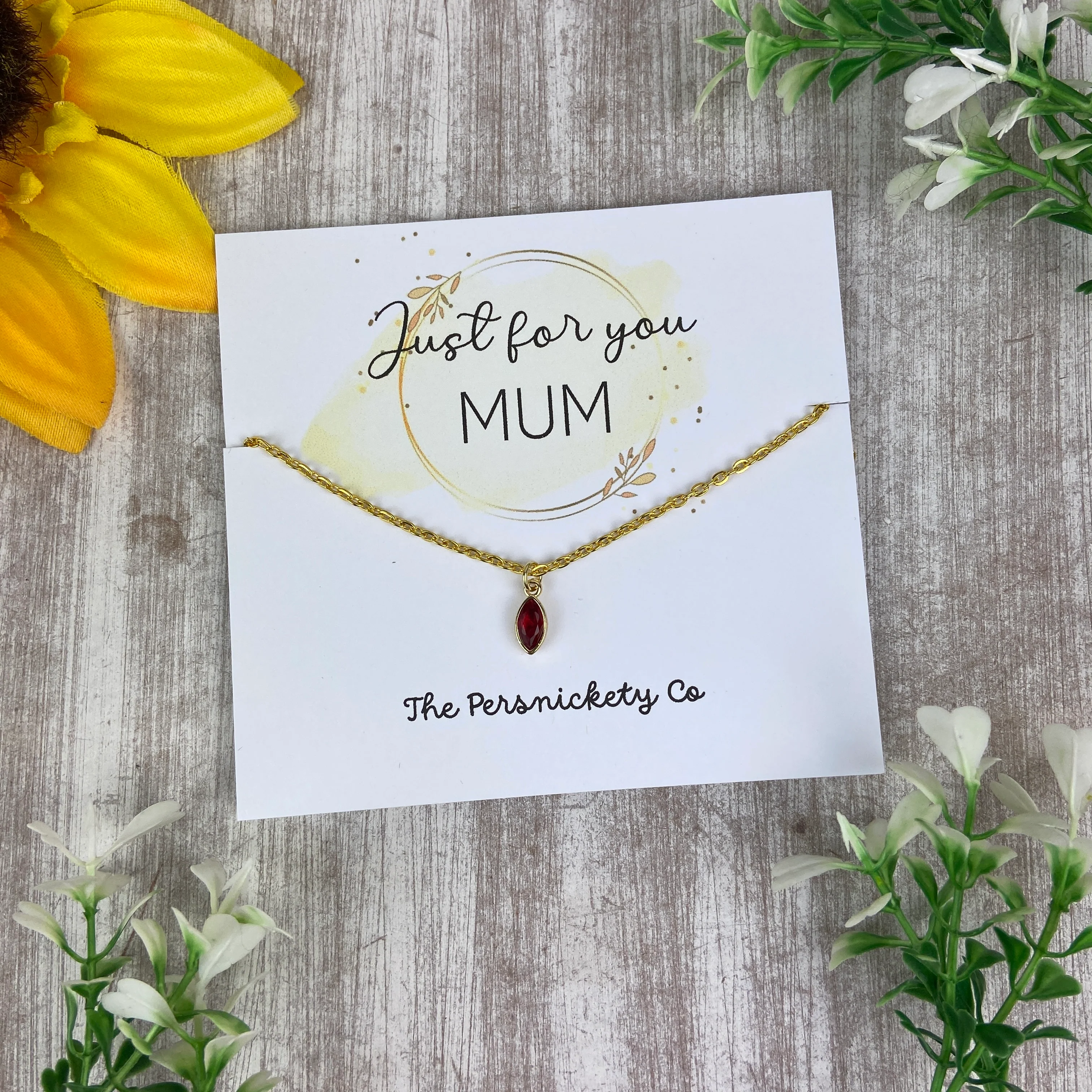 Just For You Mum - Birthstone Necklace - Image 11