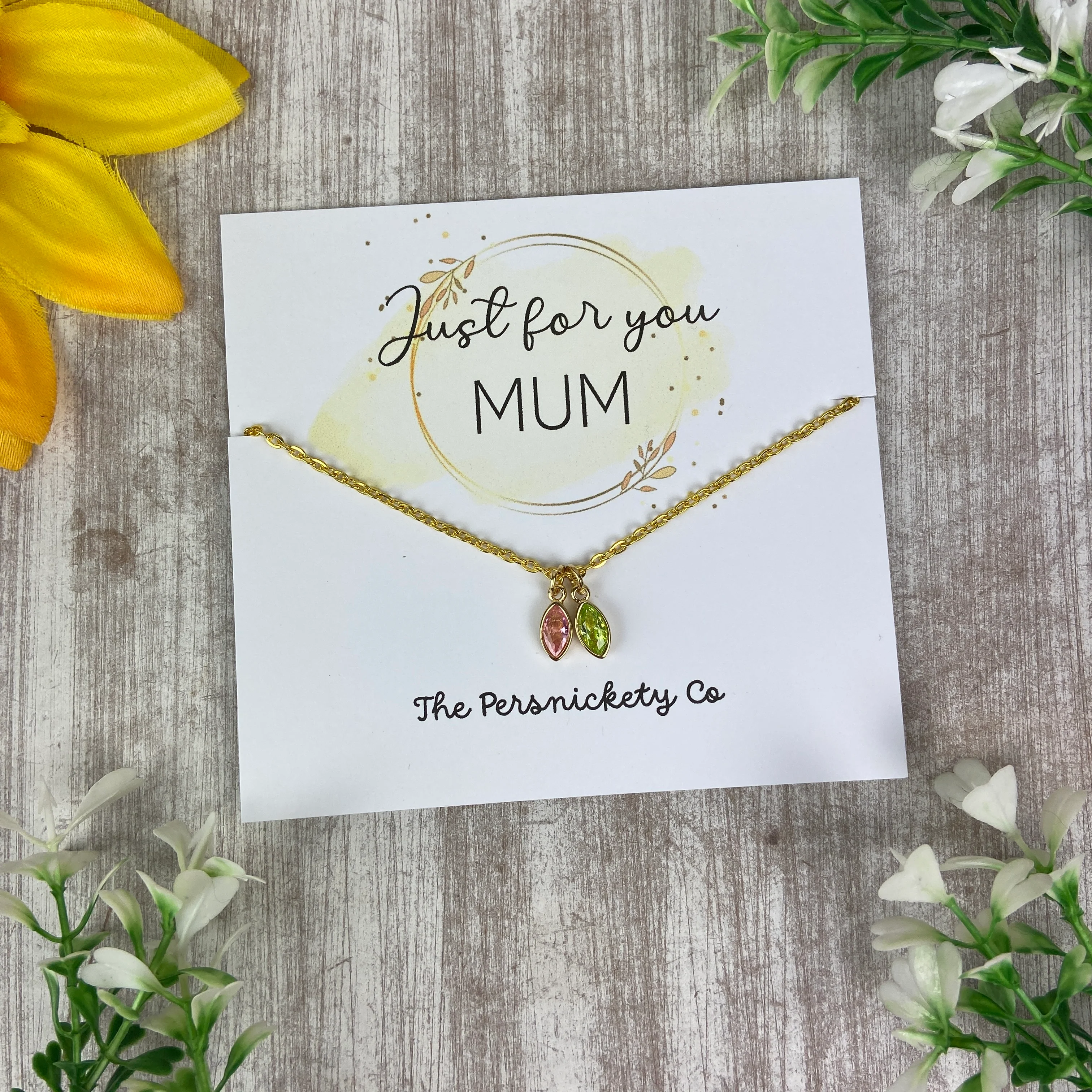 Just For You Mum - Birthstone Necklace - Image 2