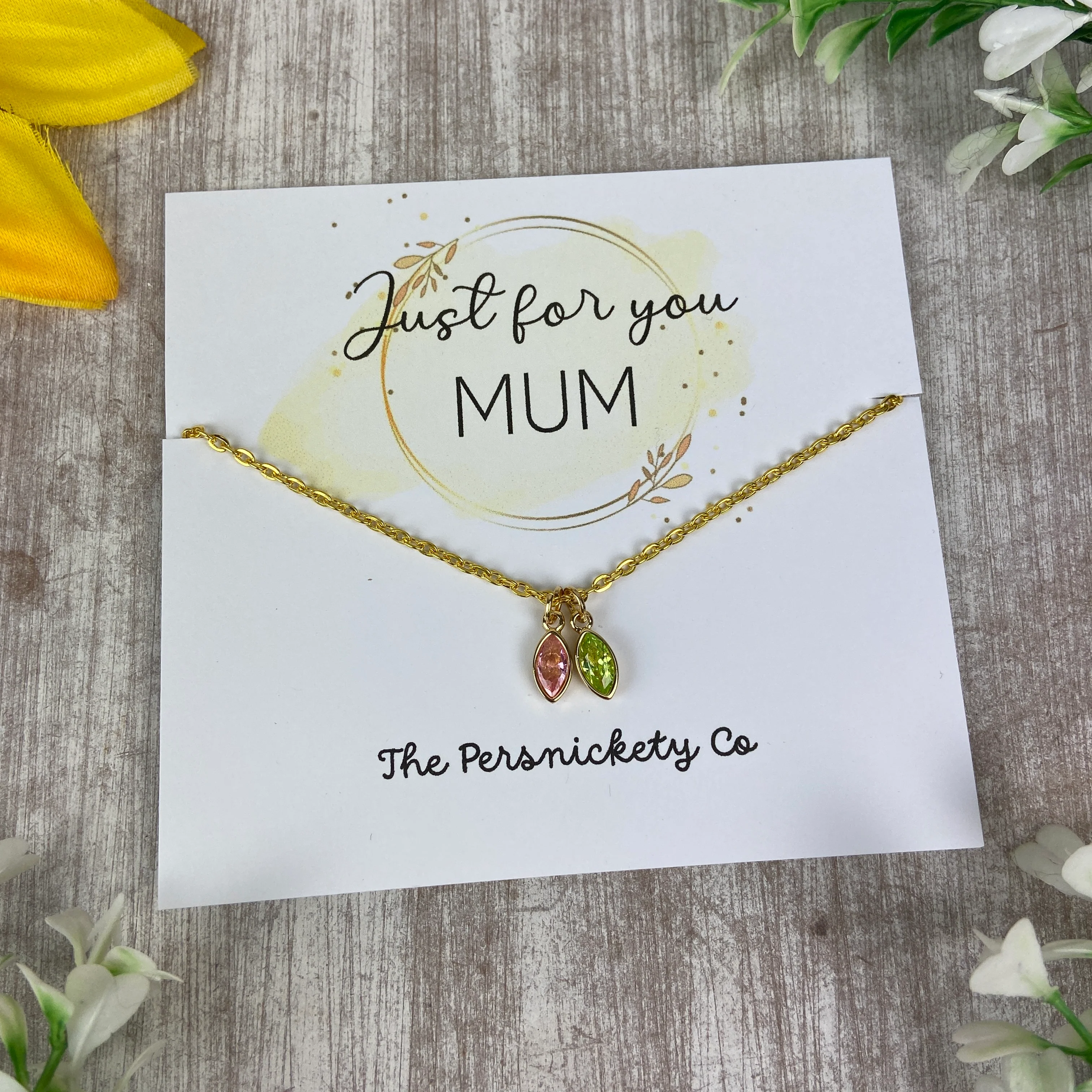 Just For You Mum - Birthstone Necklace - Image 4