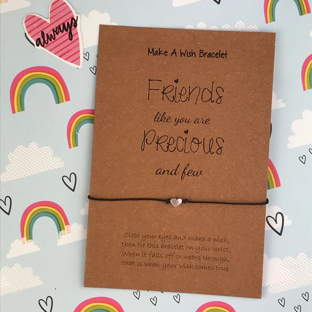 Friends Like You Are Precious And Few Heart Wish Bracelet - Image 2
