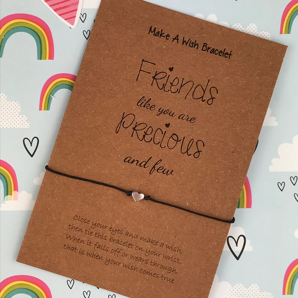 Friends Like You Are Precious And Few Heart Wish Bracelet - Image 3