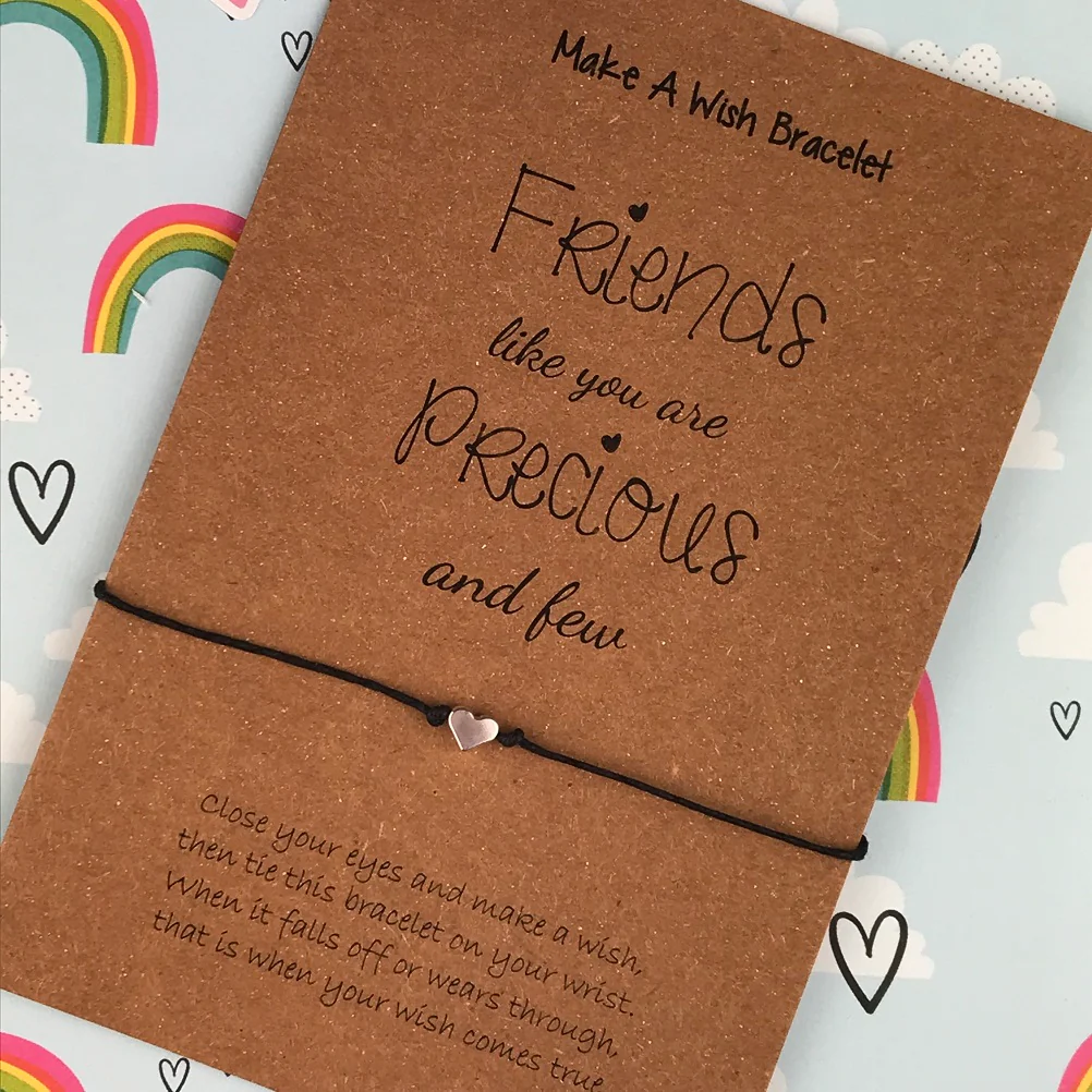 Friends Like You Are Precious And Few Heart Wish Bracelet - Image 4