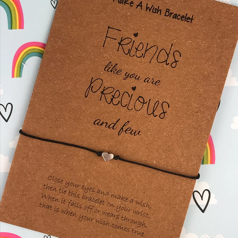 Friends Like You Are Precious And Few Heart Wish Bracelet - Image 5