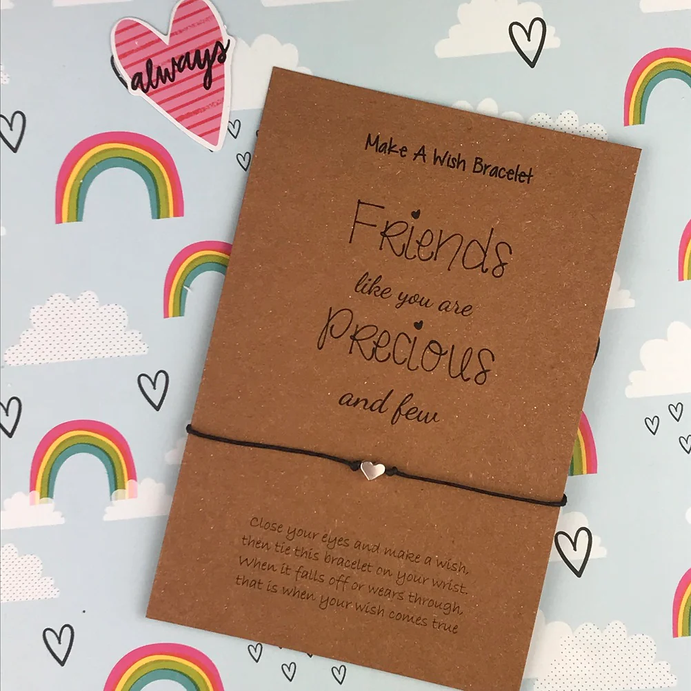 Friends Like You Are Precious And Few Heart Wish Bracelet - Image 7
