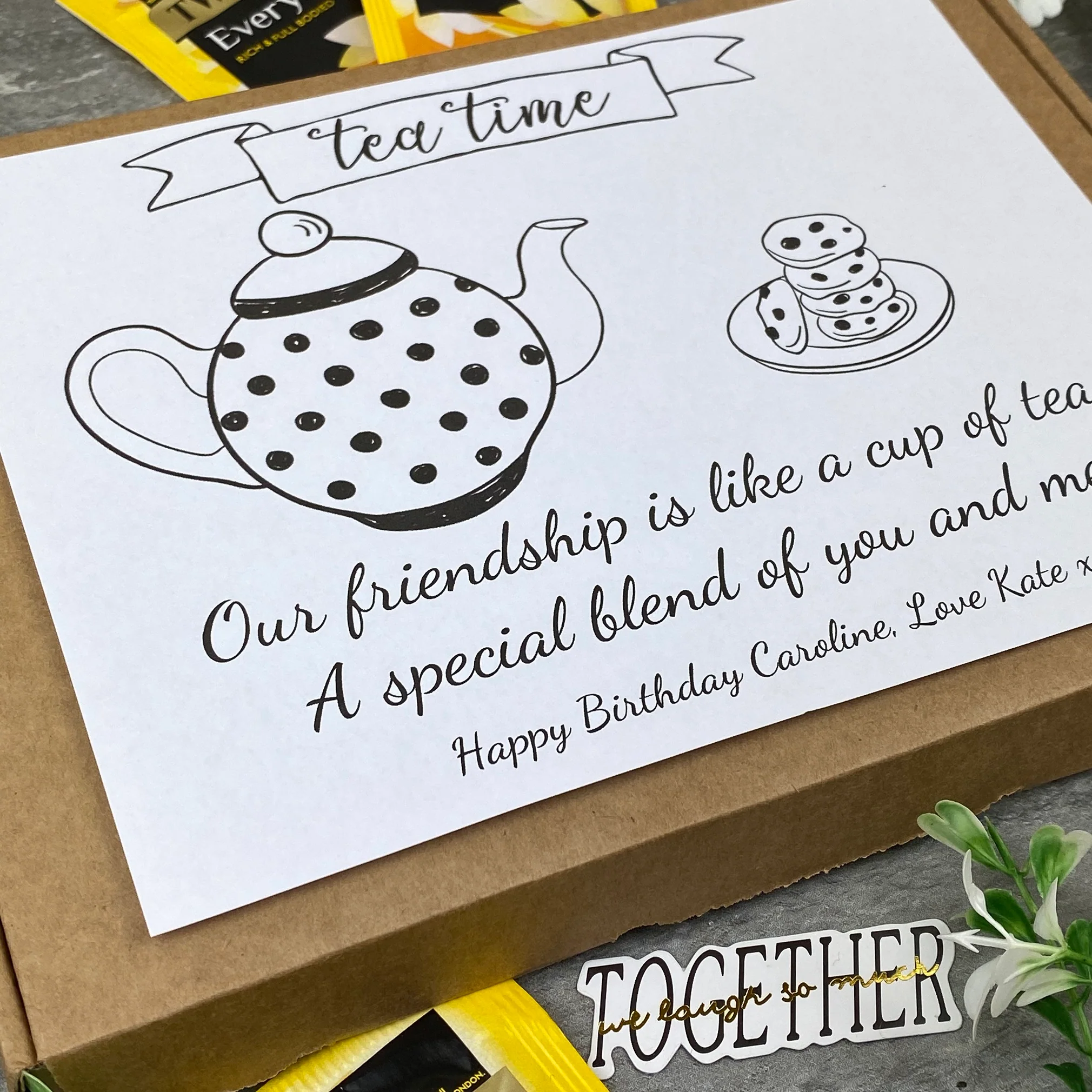 Friendship Tea and Biscuit Box - Image 8