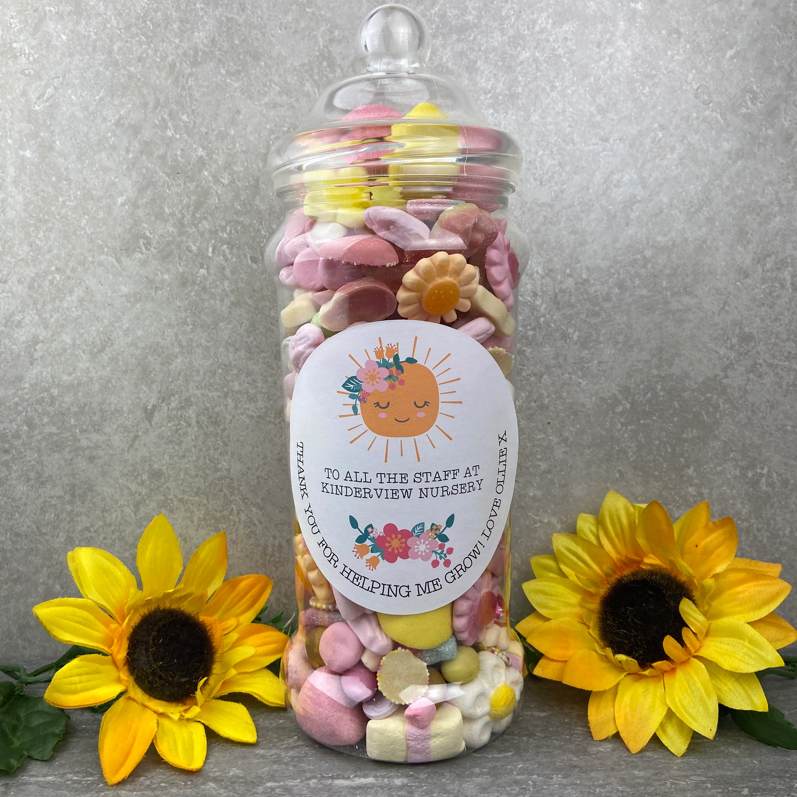Giant Personalised  Sweet Jar - Thank You Gift for Nursery Staff / Teachers 🎁 - Image 5