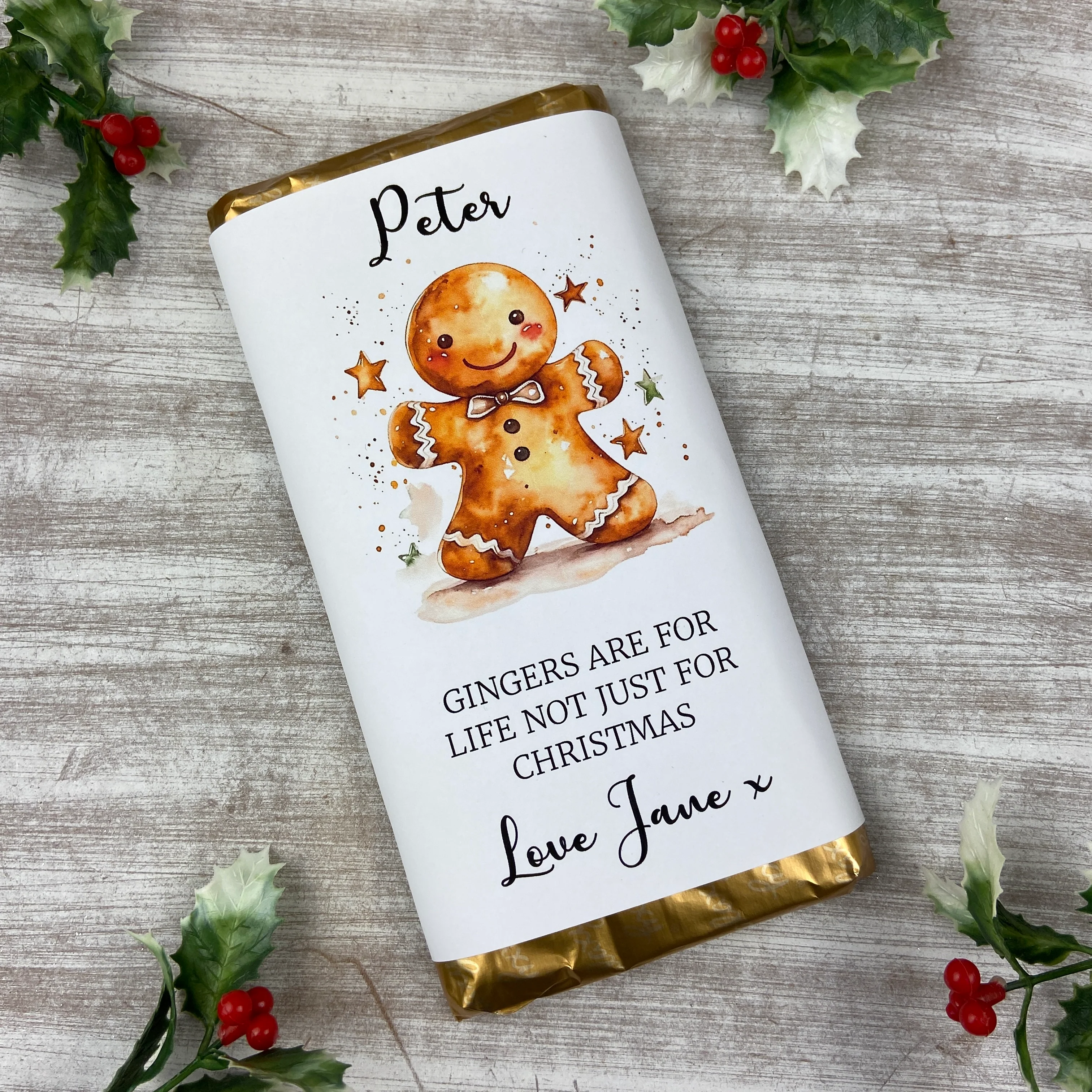 Gingers Are For Life Not Just For Christmas Chocolate Bar - Image 6