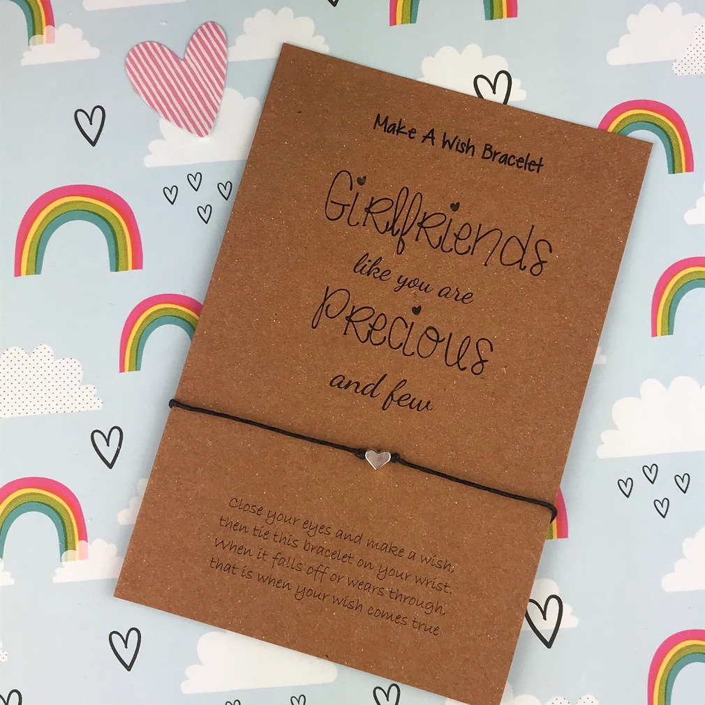 Girlfriends Like You Are Precious And Few Wish Bracelet