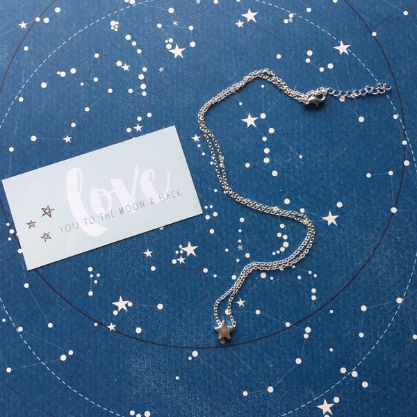Good Friends Are Like Stars Silver/Gold Necklace - Image 5