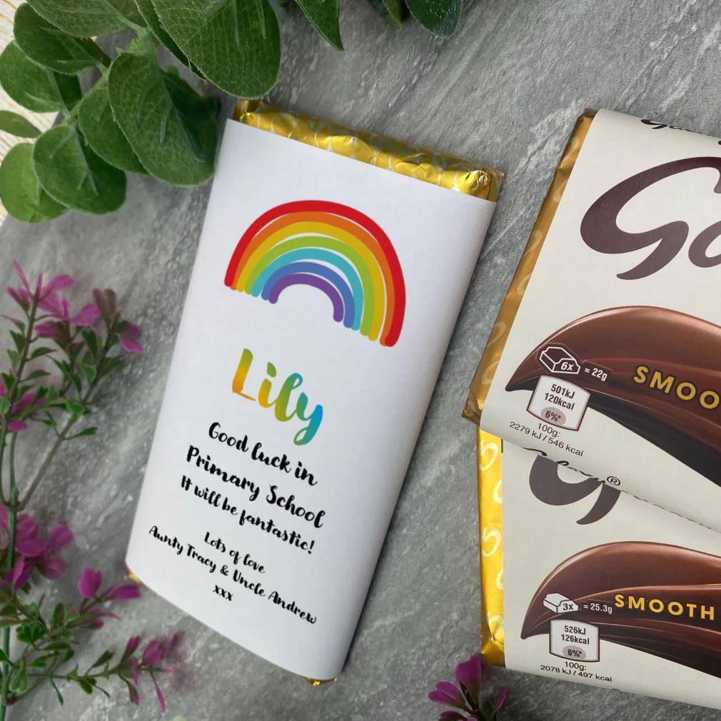Good Luck In Primary School - Personalised Chocolate Bar - Image 5