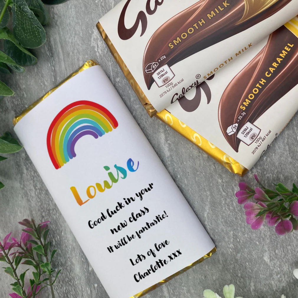 Good Luck In Your New Class Chocolate Bar - Image 2