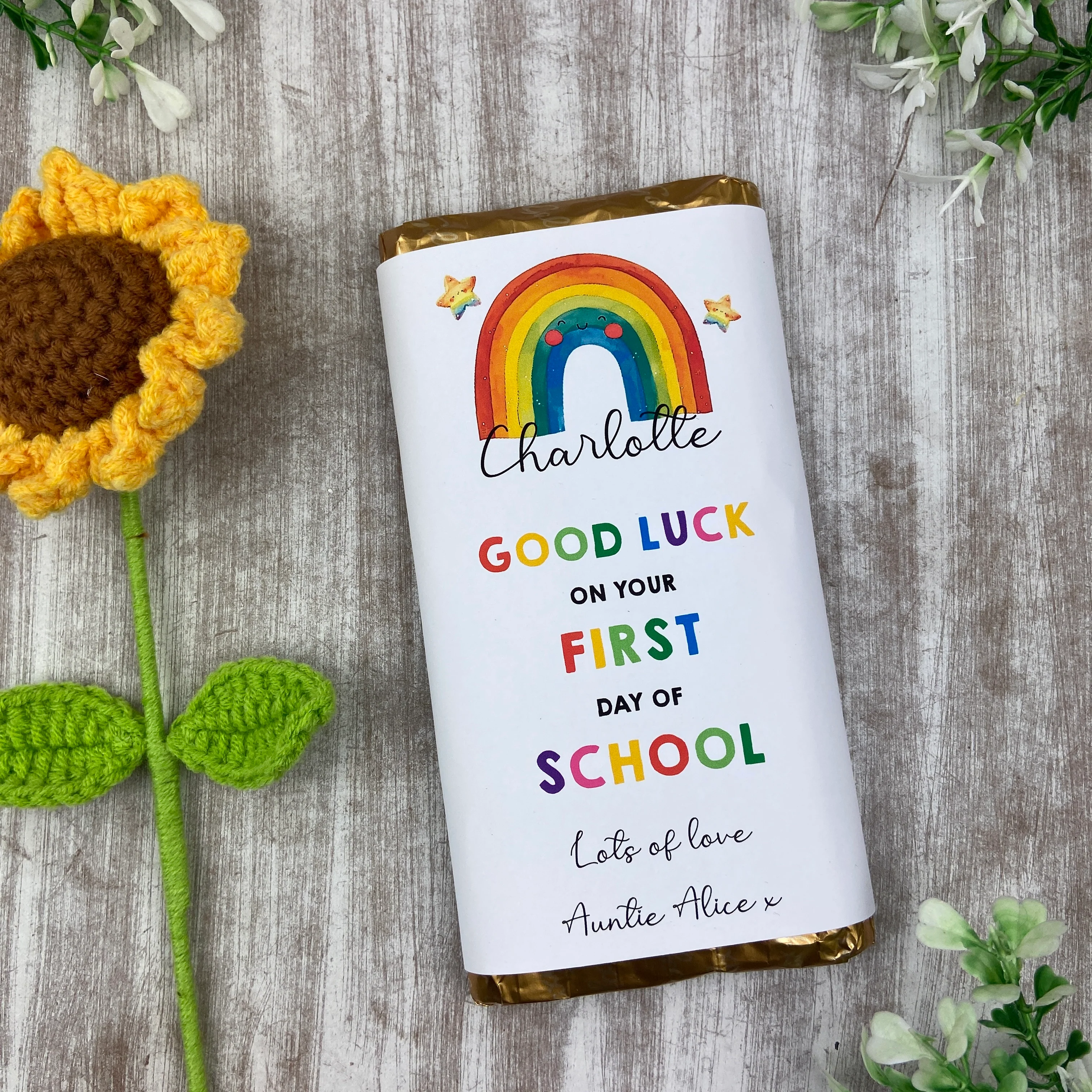 Good Luck In School Personalised Chocolate Bar - Image 5