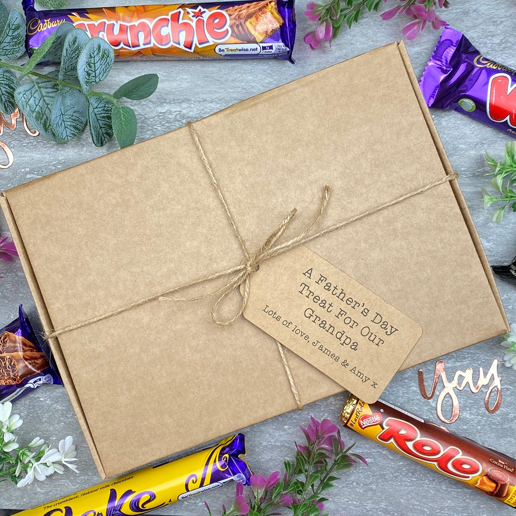 Grandad Fathers Day Treat - Personalised Chocolate Gift Box