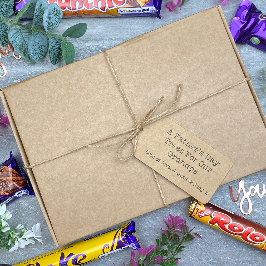 Grandad Fathers Day Treat - Personalised Chocolate Gift Box - Image 5