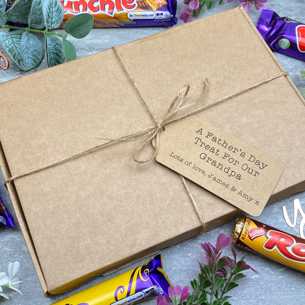 Grandad Fathers Day Treat - Personalised Chocolate Gift Box - Image 7