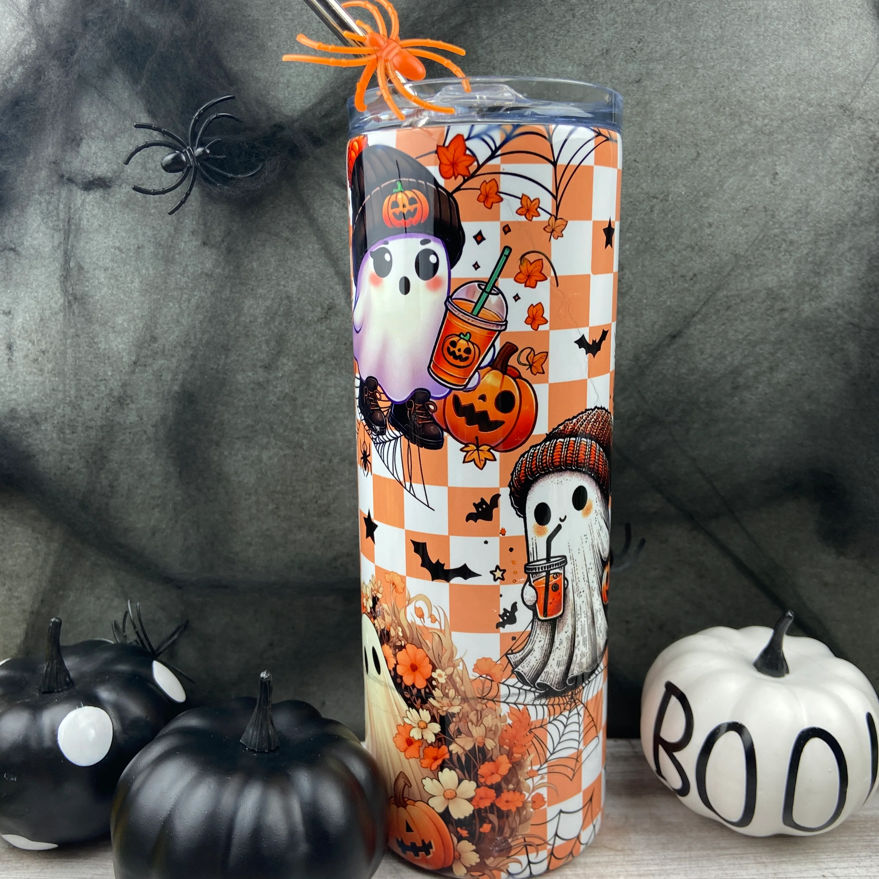 Cute Ghost Halloween Tumbler - Image 10