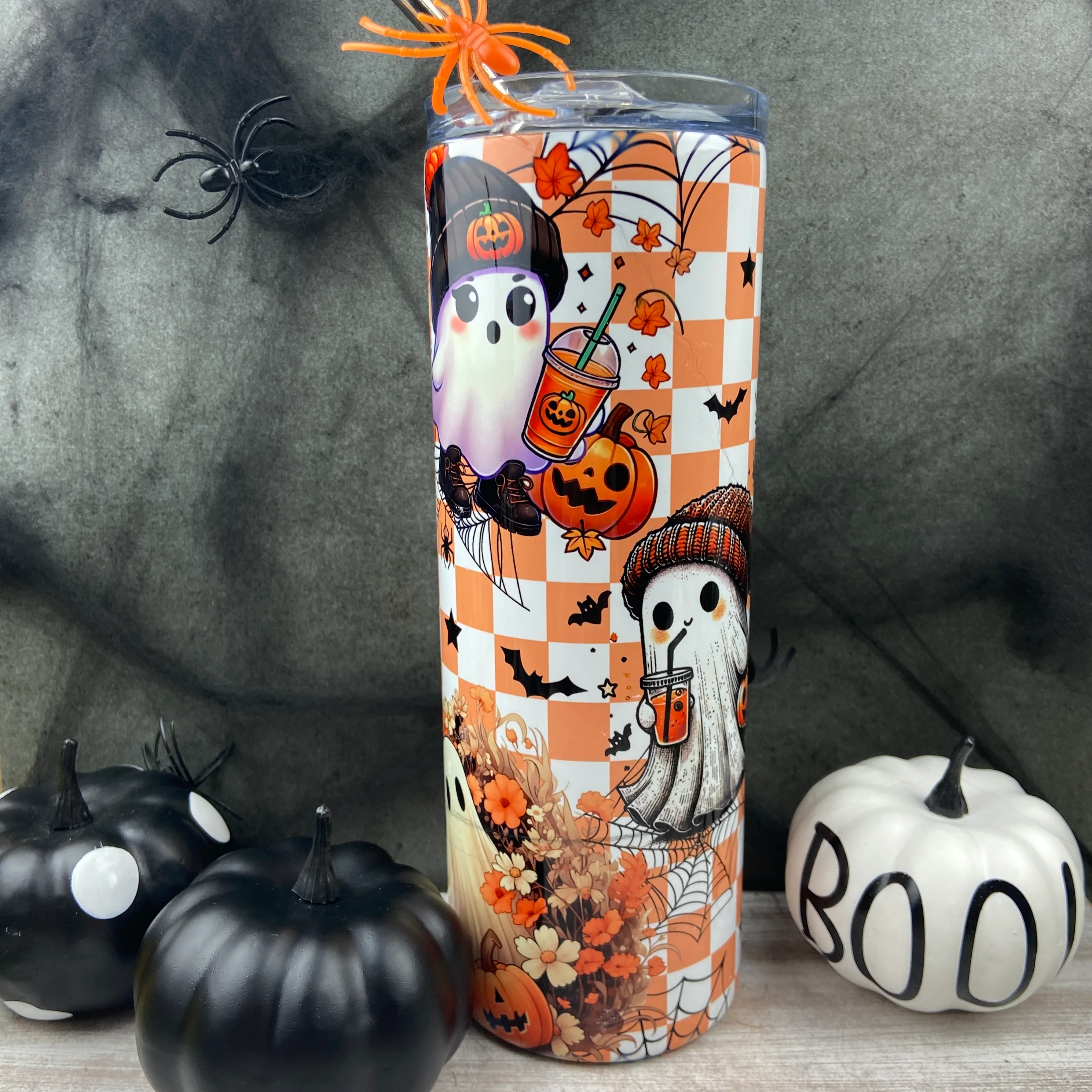 Cute Ghost Halloween Tumbler - Image 11