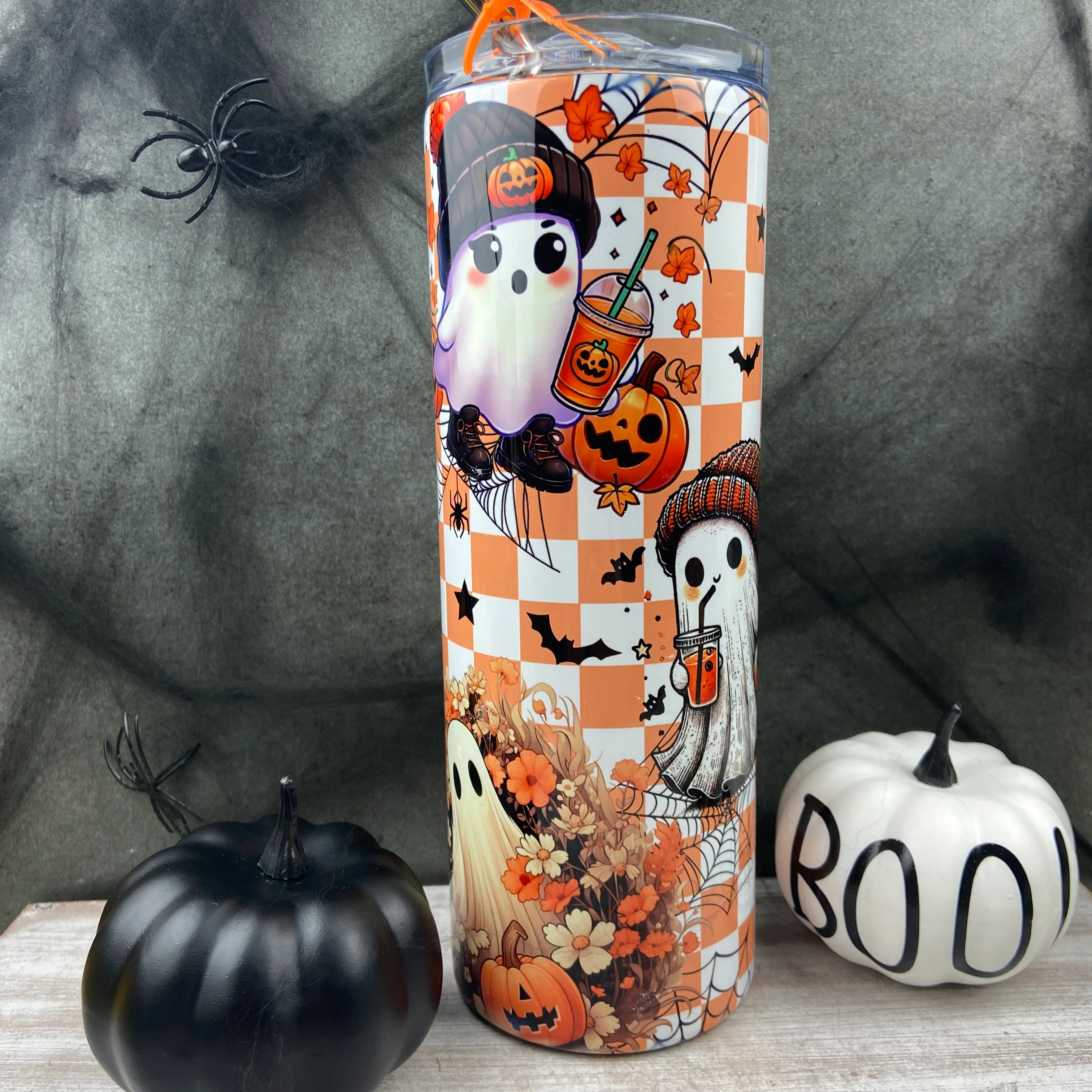 Cute Ghost Halloween Tumbler - Image 4