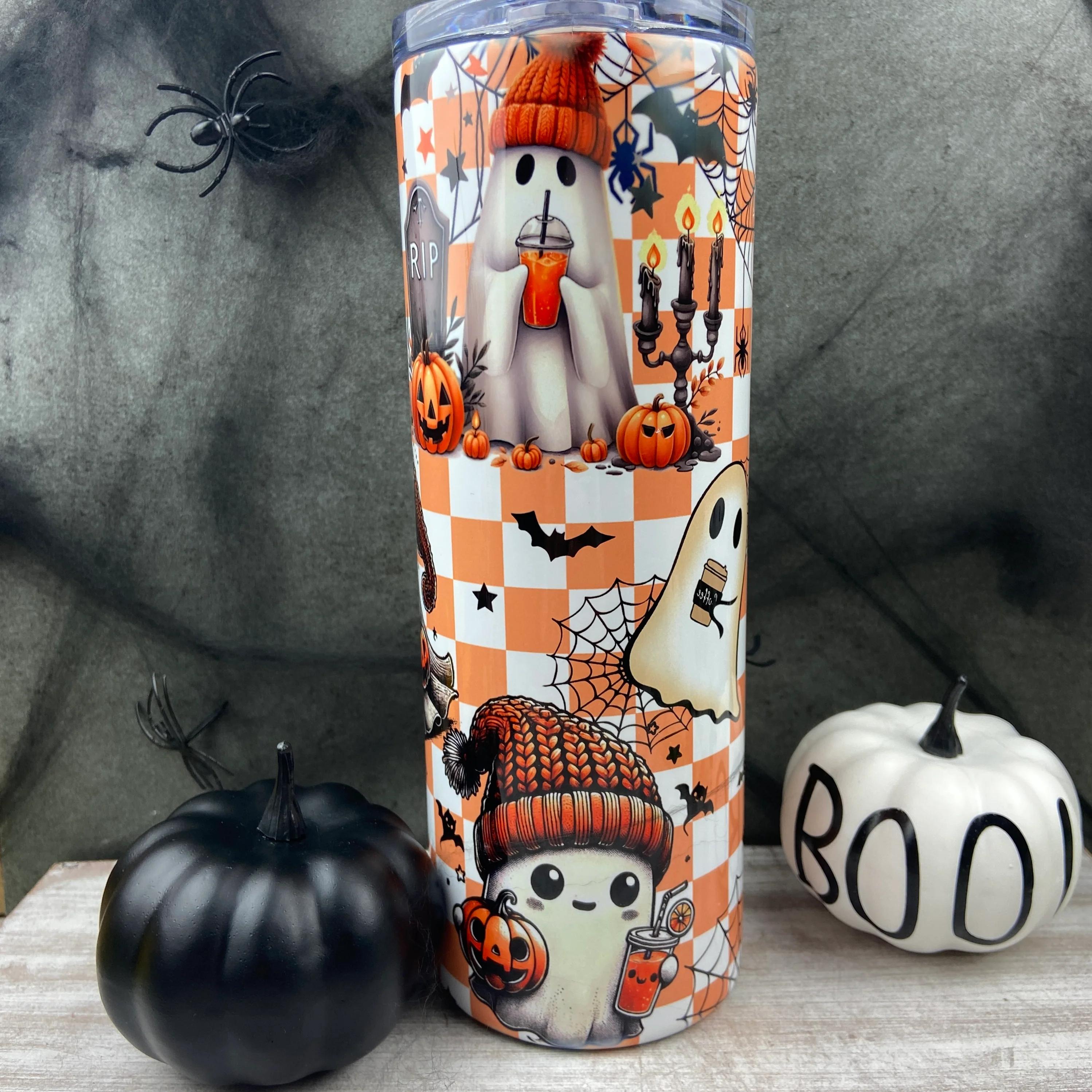 Cute Ghost Halloween Tumbler - Image 6