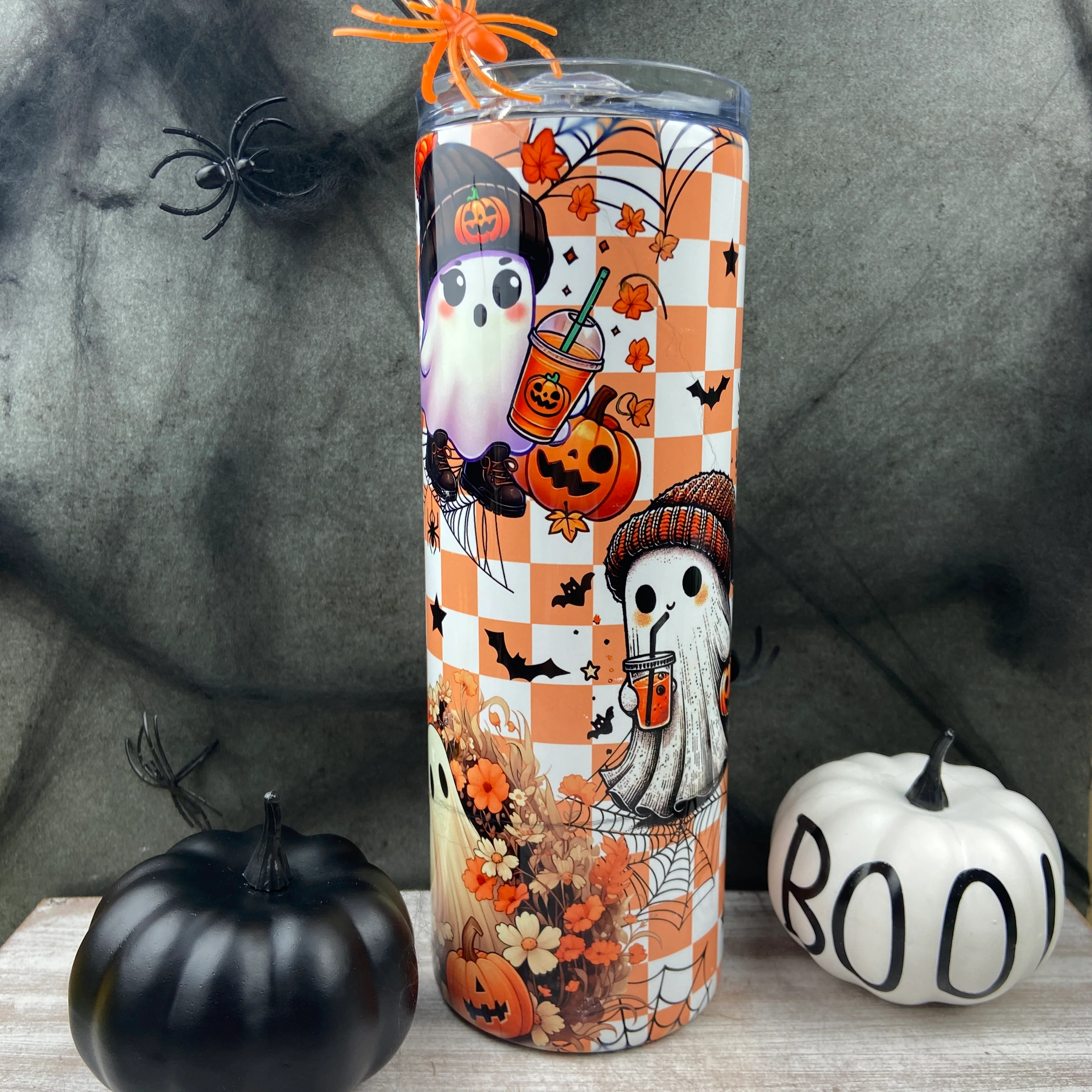 Cute Ghost Halloween Tumbler - Image 9