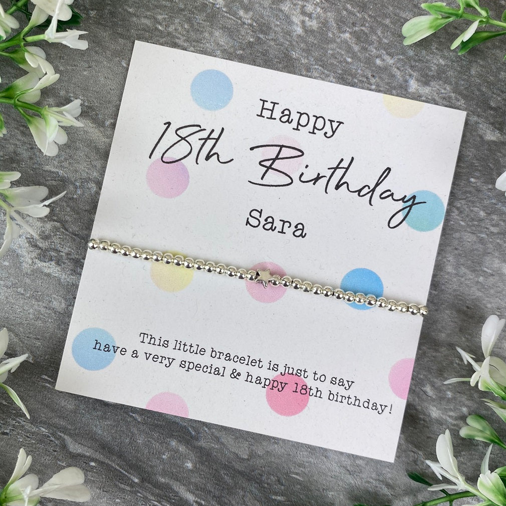 Happy 18th Birthday Beaded Bracelet - Image 8