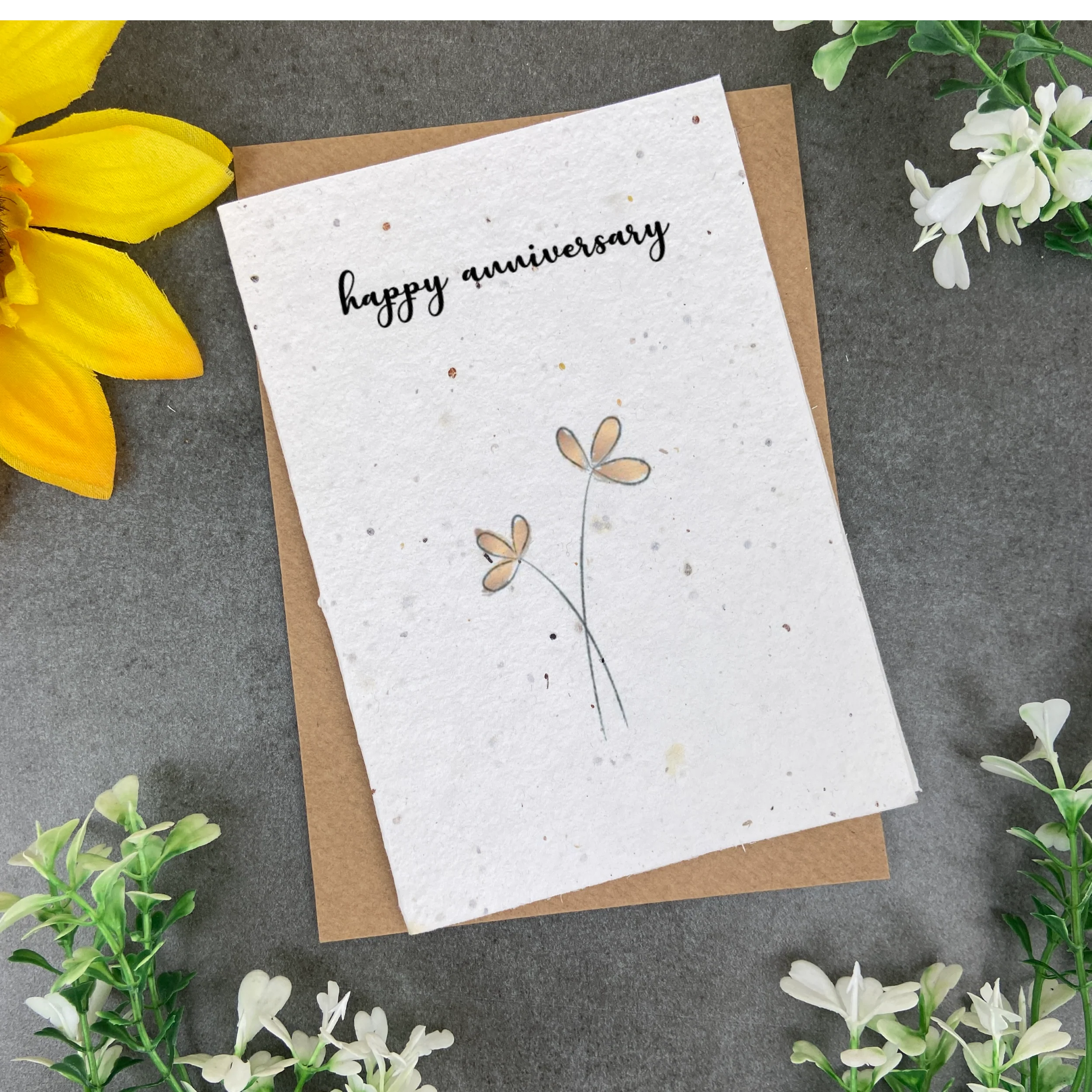 Happy Anniversary Plantable Seed Card - Image 3