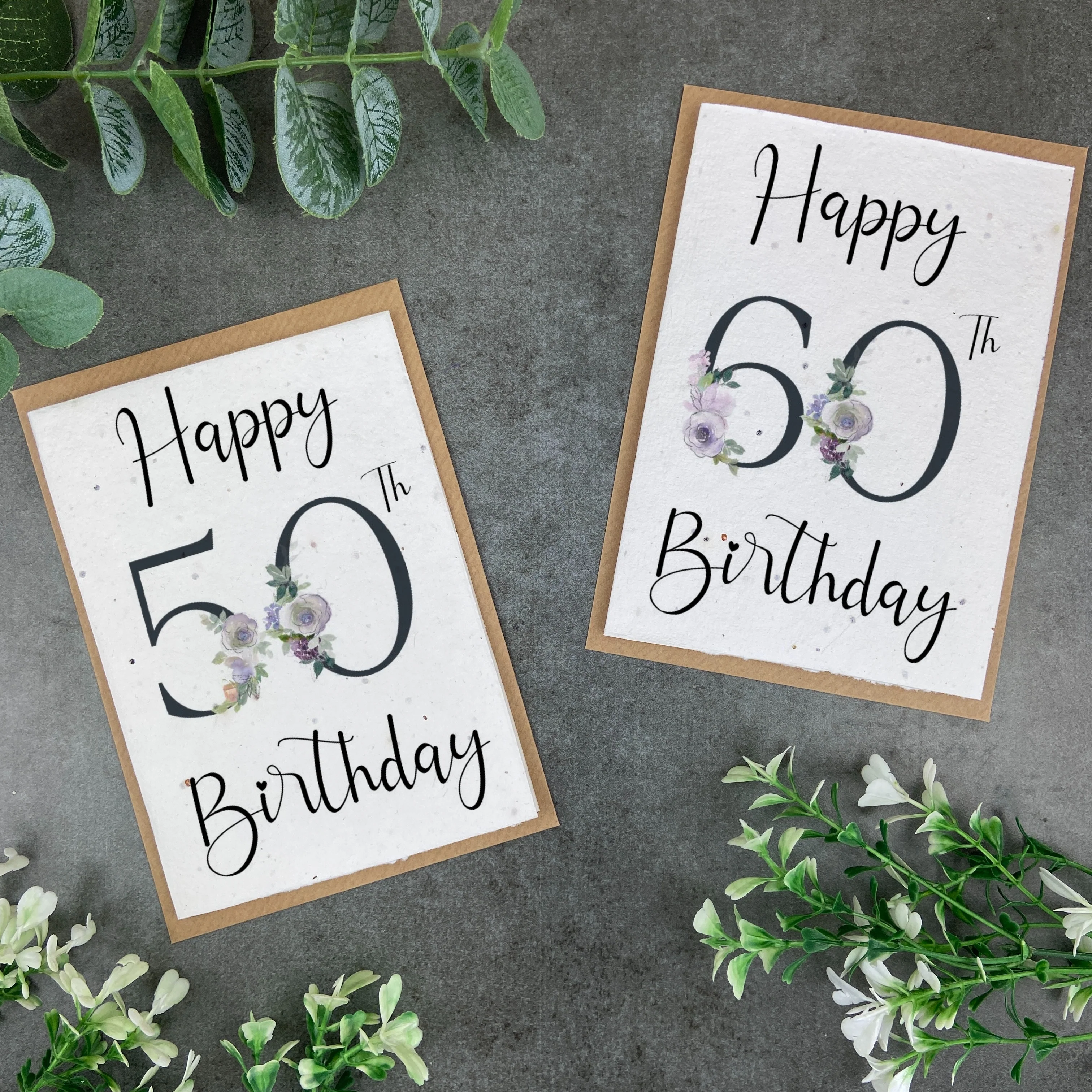 Happy Birthday Age Personalised Plantable Seed Card - Image 5